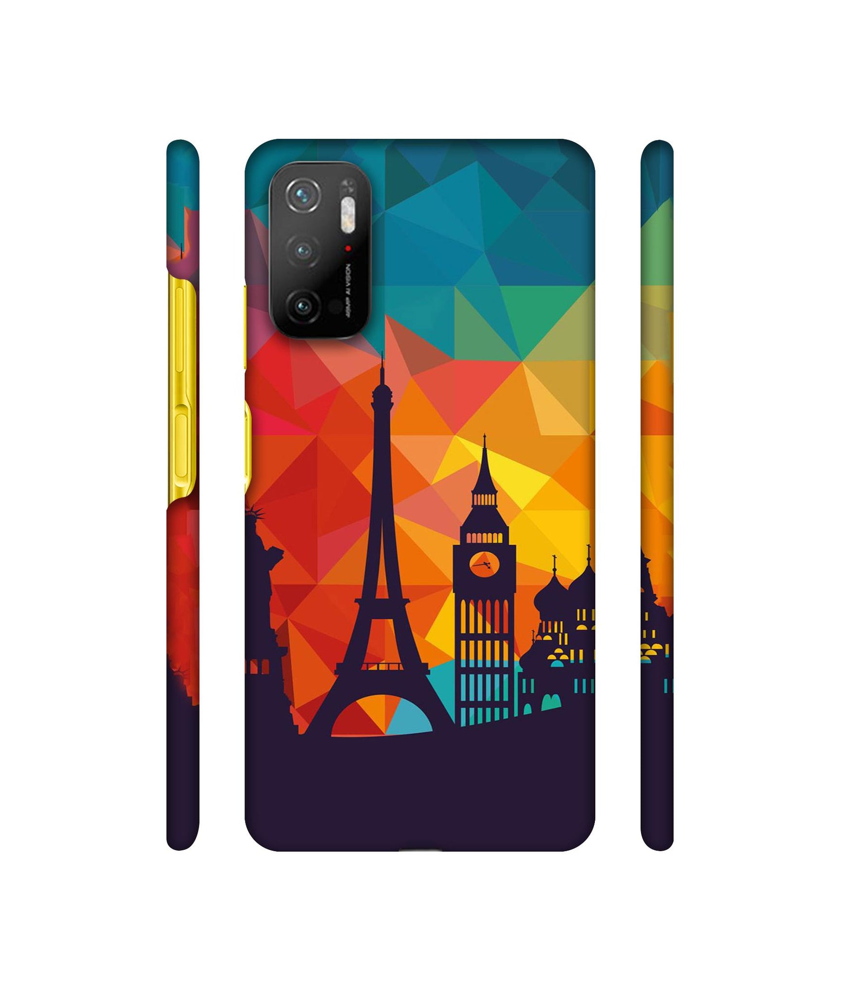 Colored Paris Designer Hard Back Cover for Mi Poco M3 Pro 4G / Mi Poco M3 Pro 5G / Redmi Note 10T 5G