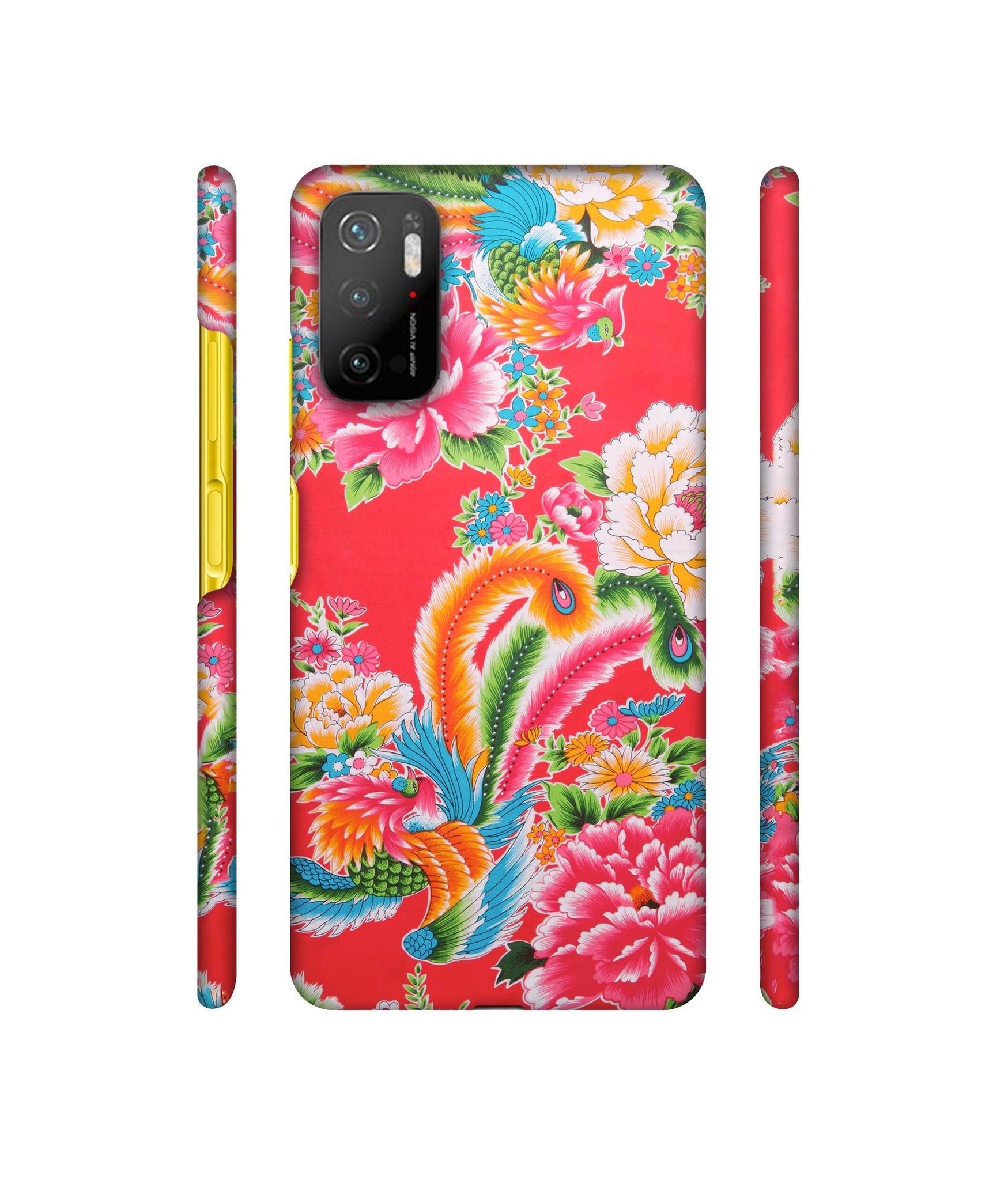 Cute Floral Pattern Print Designer Hard Back Cover for Mi Poco M3 Pro 4G / Mi Poco M3 Pro 5G / Redmi Note 10T 5G