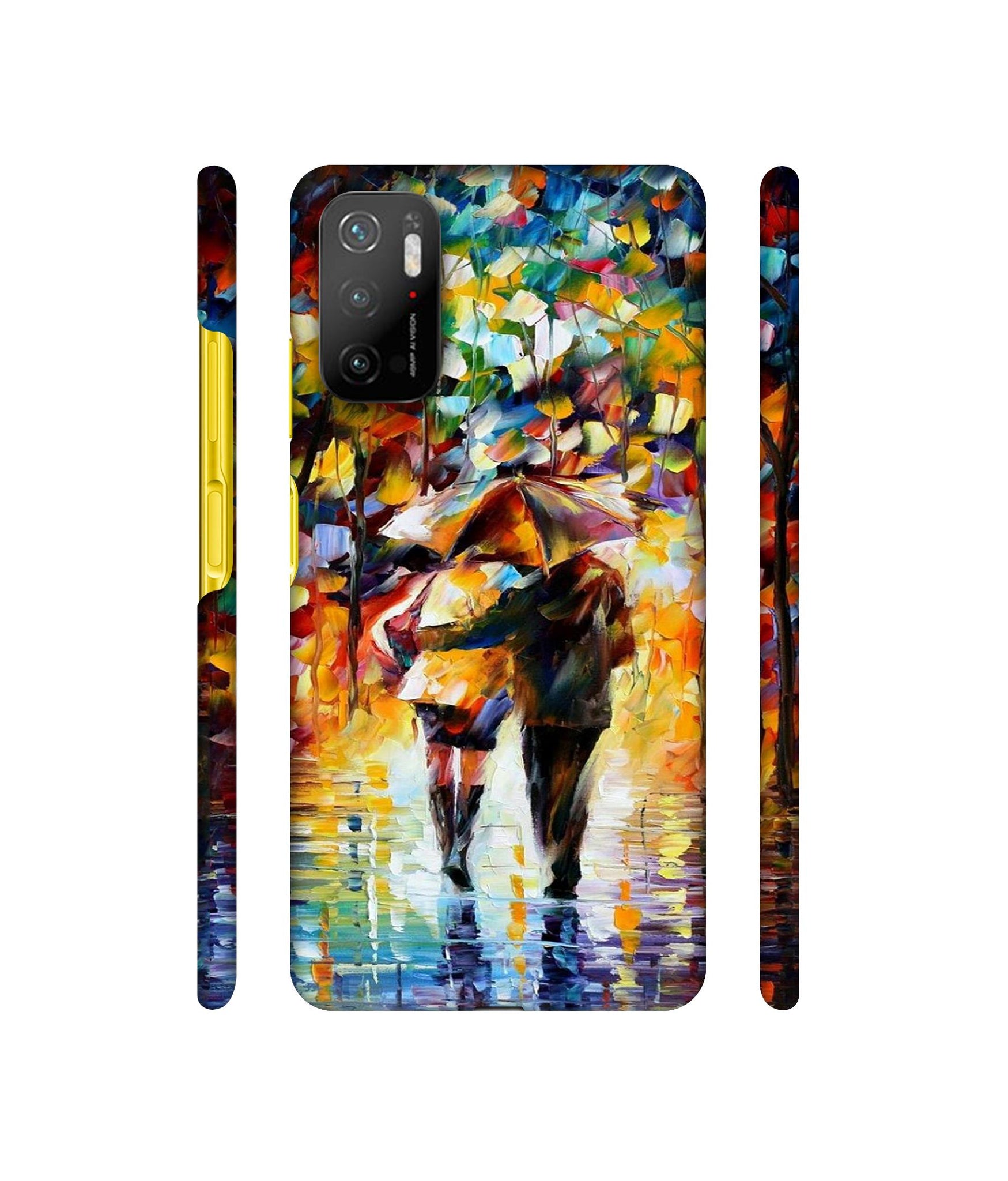 Paint Couple Pattern Designer Hard Back Cover for Mi Poco M3 Pro 4G / Mi Poco M3 Pro 5G / Redmi Note 10T 5G