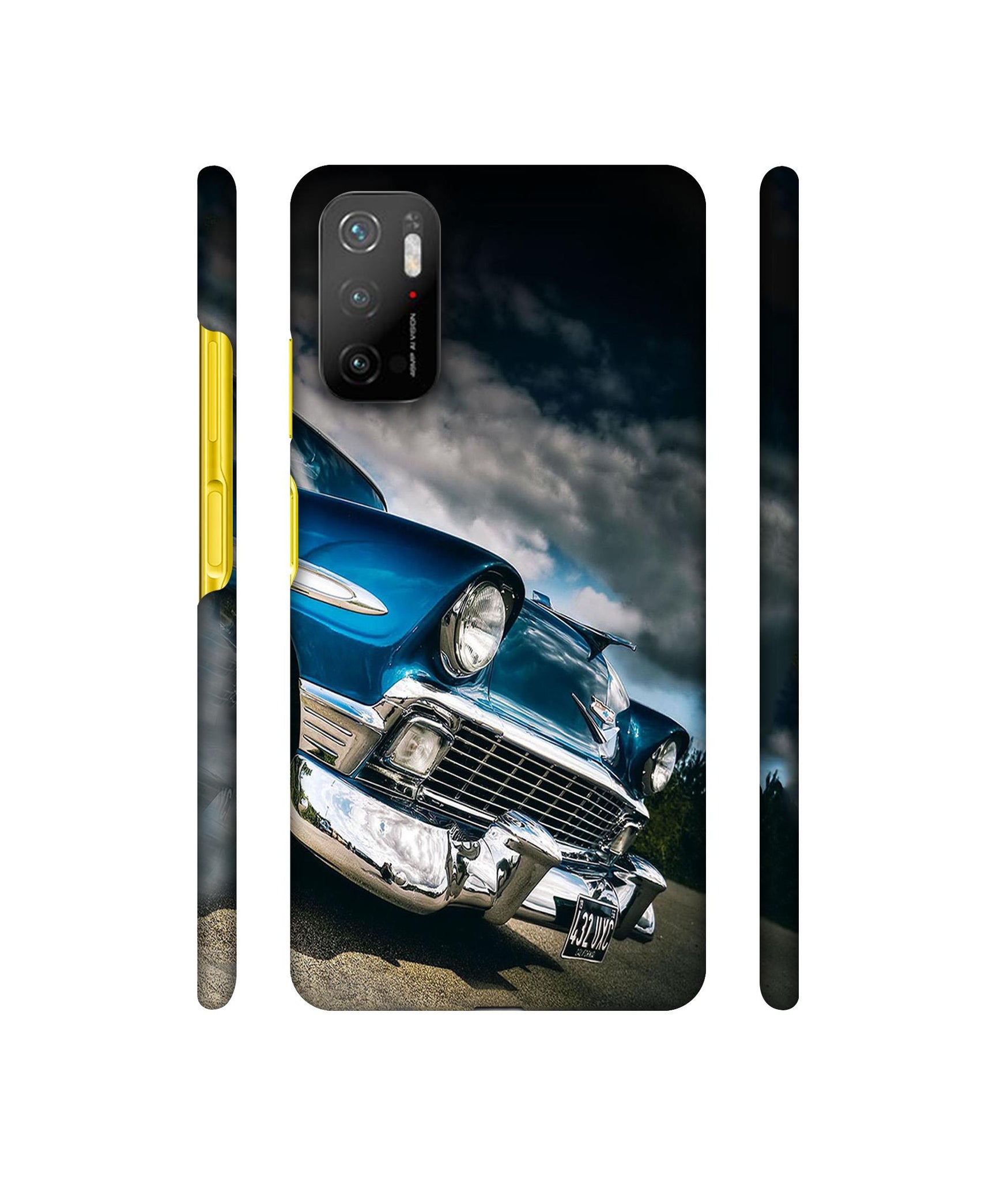 Vintage Car Pattern Designer Hard Back Cover for Mi Poco M3 Pro 4G / Mi Poco M3 Pro 5G / Redmi Note 10T 5G