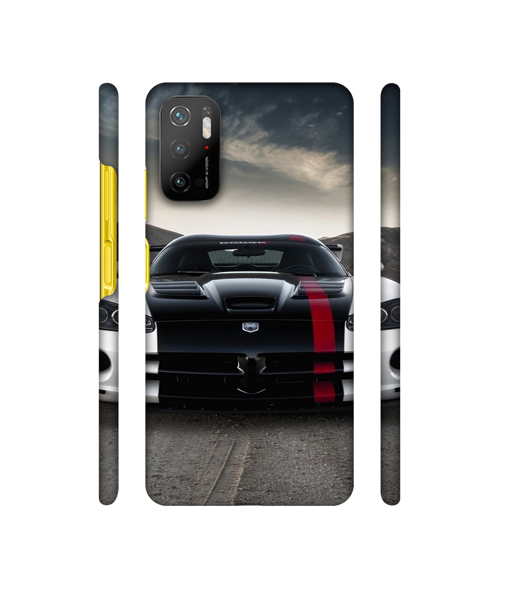 Sports Car Pattern Designer Hard Back Cover for Mi Poco M3 Pro 4G / Mi Poco M3 Pro 5G / Redmi Note 10T 5G