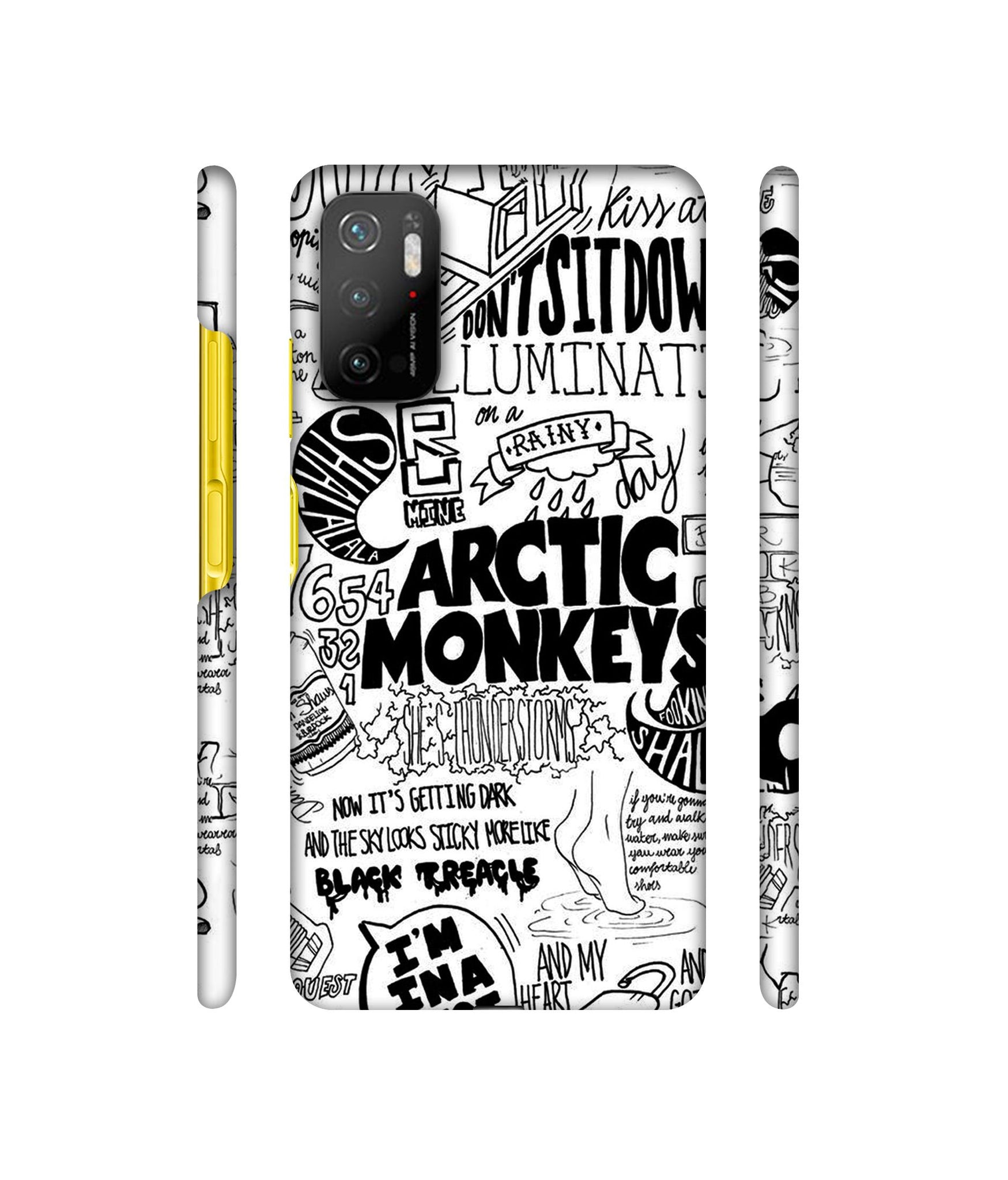 Arctic Monkeys Pattern Designer Hard Back Cover for Mi Poco M3 Pro 4G / Mi Poco M3 Pro 5G / Redmi Note 10T 5G