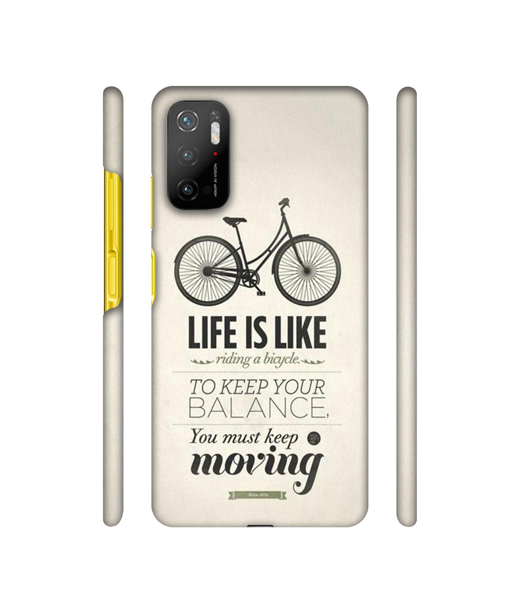 Life is Like Moving Designer Hard Back Cover for Mi Poco M3 Pro 4G / Mi Poco M3 Pro 5G / Redmi Note 10T 5G