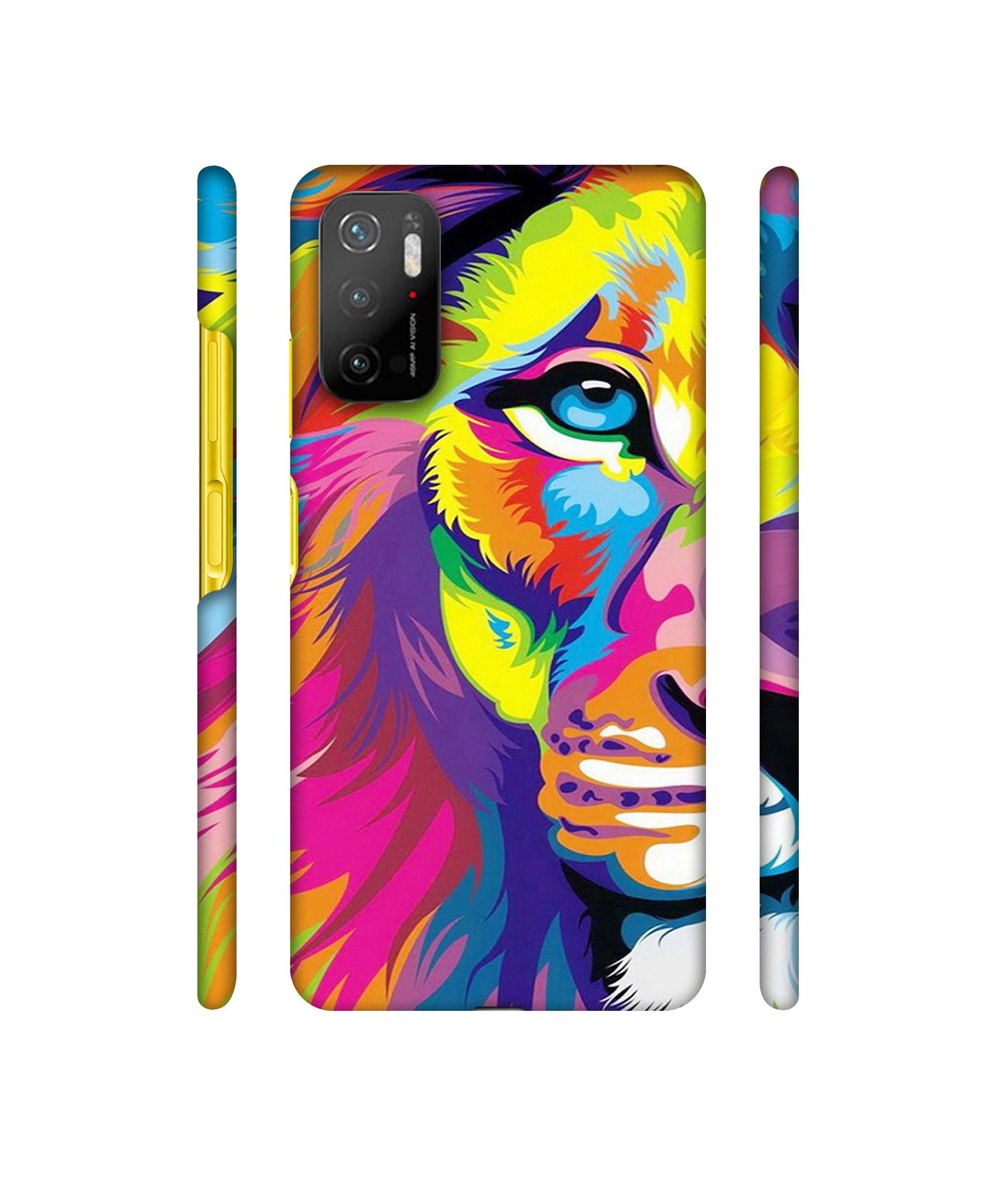 Lion Designer Hard Back Cover for Mi Poco M3 Pro 4G / Mi Poco M3 Pro 5G / Redmi Note 10T 5G