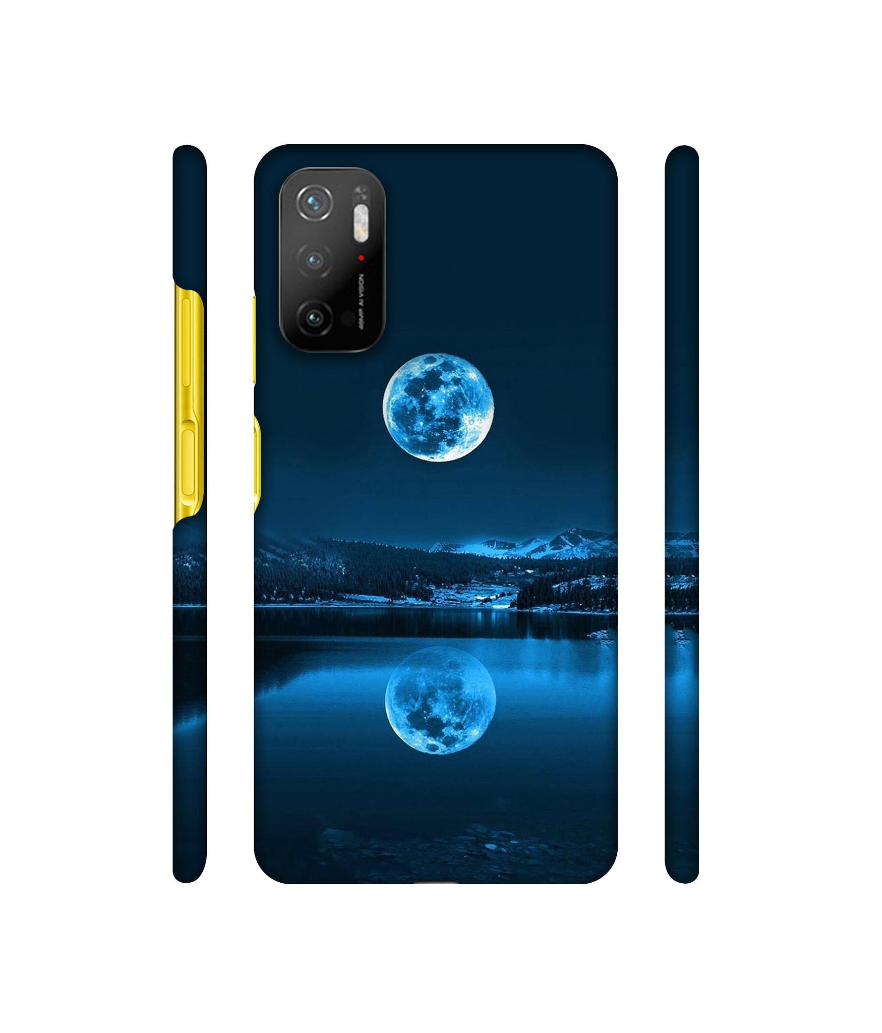 Moon Pattern Print Designer Hard Back Cover for Mi Poco M3 Pro 4G / Mi Poco M3 Pro 5G / Redmi Note 10T 5G