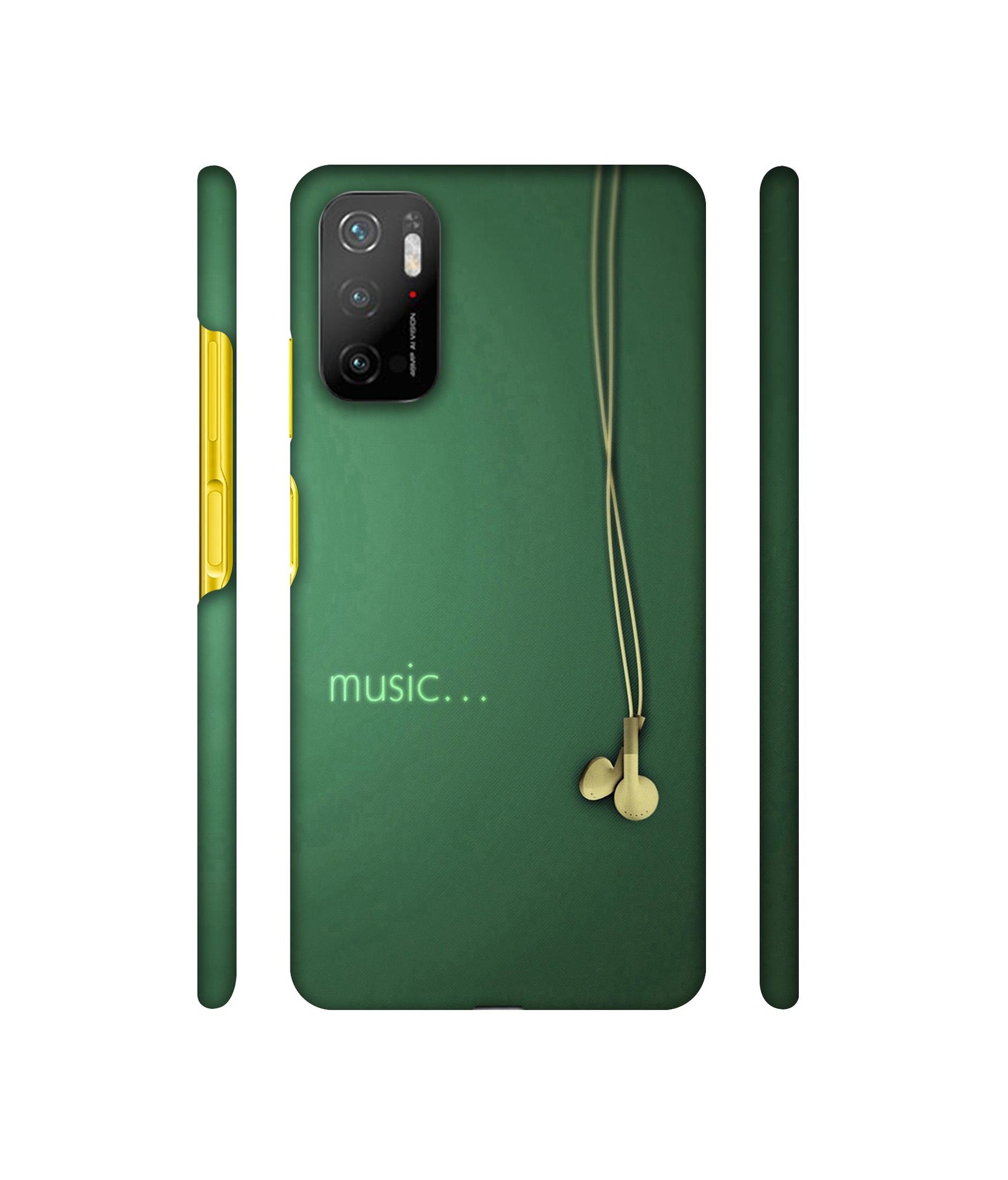 Headphone Music Designer Hard Back Cover for Mi Poco M3 Pro 4G / Mi Poco M3 Pro 5G / Redmi Note 10T 5G