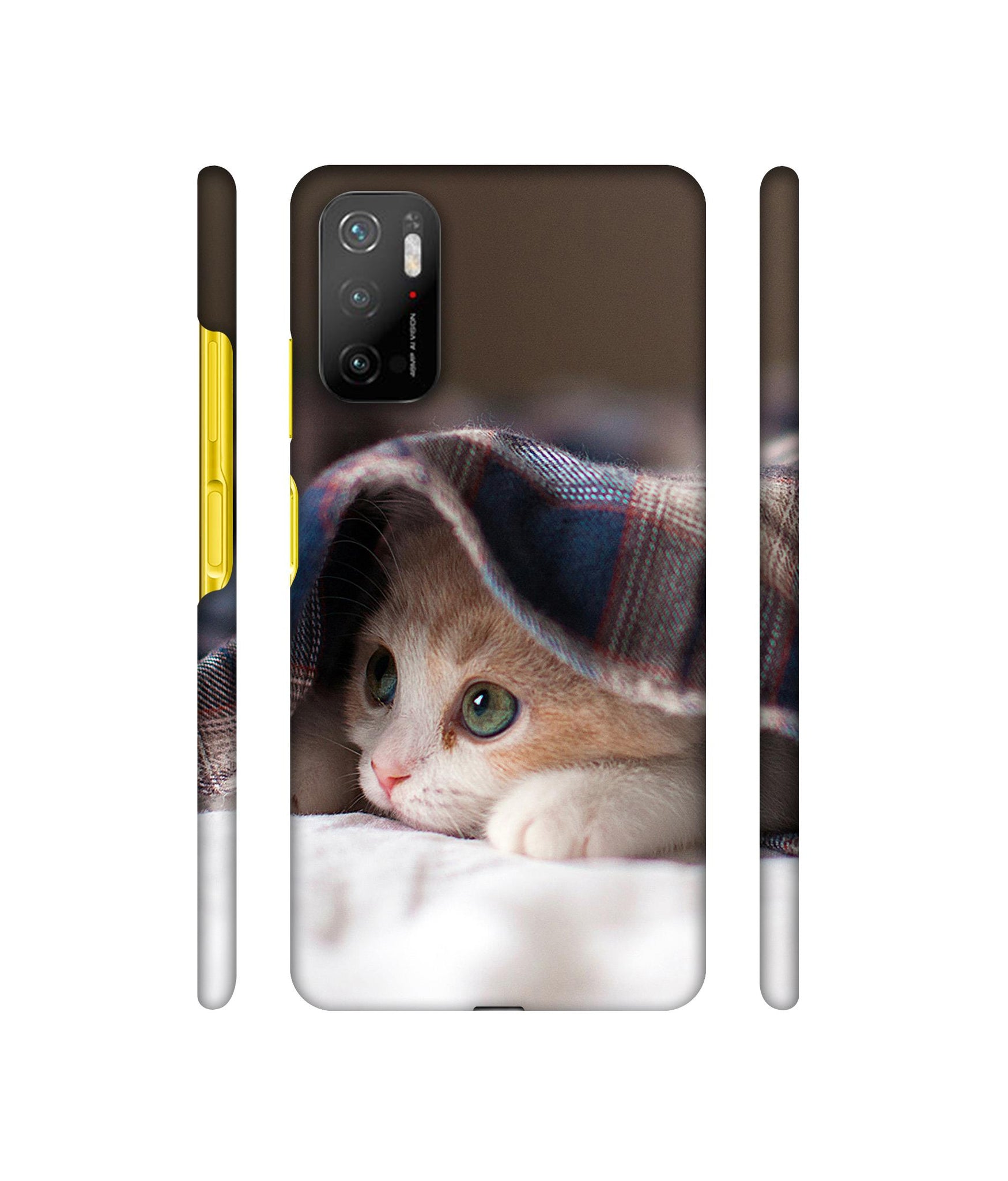 Sleepy Kitten Designer Hard Back Cover for Mi Poco M3 Pro 4G / Mi Poco M3 Pro 5G / Redmi Note 10T 5G