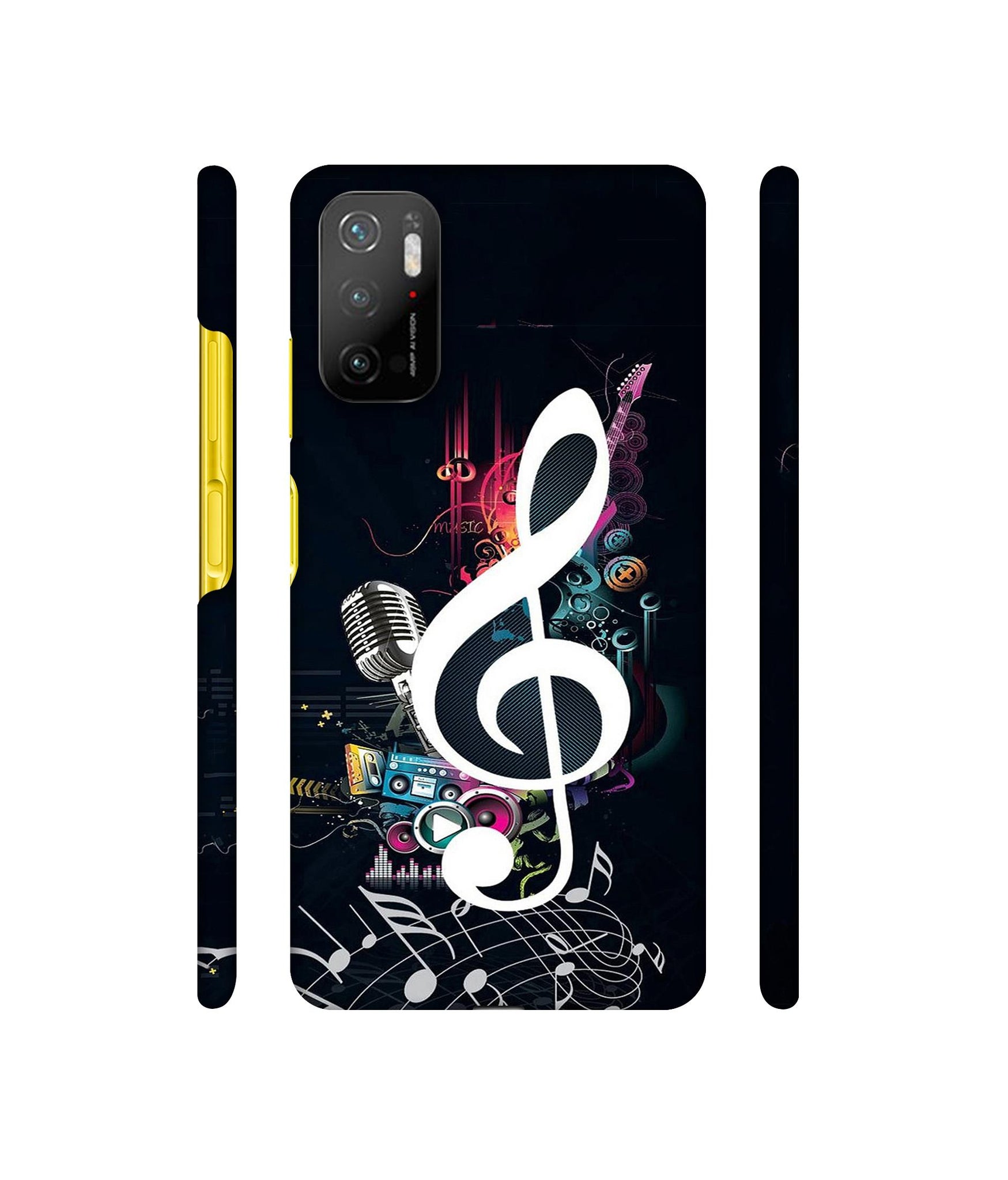 Mike and Music Designer Hard Back Cover for Mi Poco M3 Pro 4G / Mi Poco M3 Pro 5G / Redmi Note 10T 5G