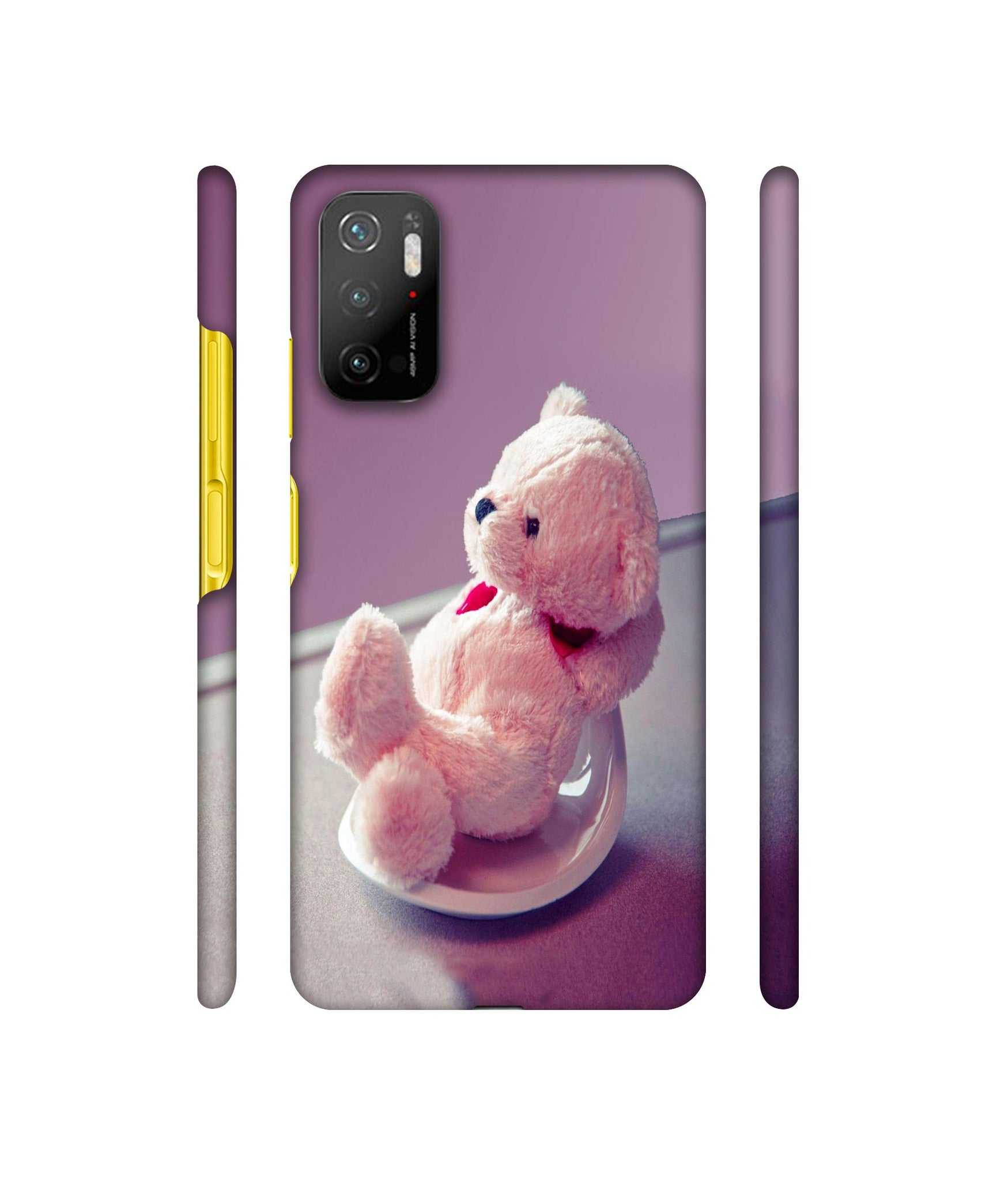 Cute Teddy Bear Designer Hard Back Cover for Mi Poco M3 Pro 4G / Mi Poco M3 Pro 5G / Redmi Note 10T 5G