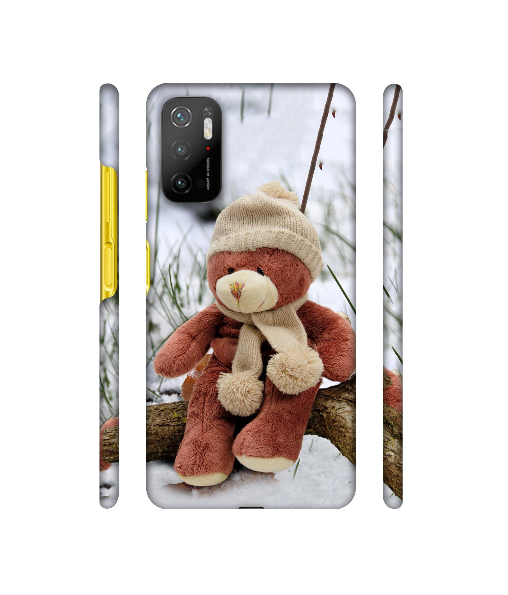 Woolen Bear Designer Hard Back Cover for Mi Poco M3 Pro 4G / Mi Poco M3 Pro 5G / Redmi Note 10T 5G