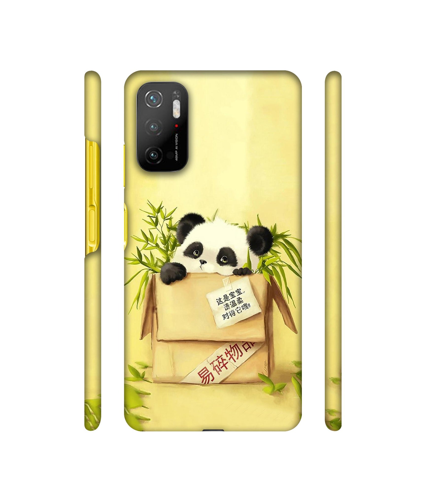 Panda In Box Designer Hard Back Cover for Mi Poco M3 Pro 4G / Mi Poco M3 Pro 5G / Redmi Note 10T 5G