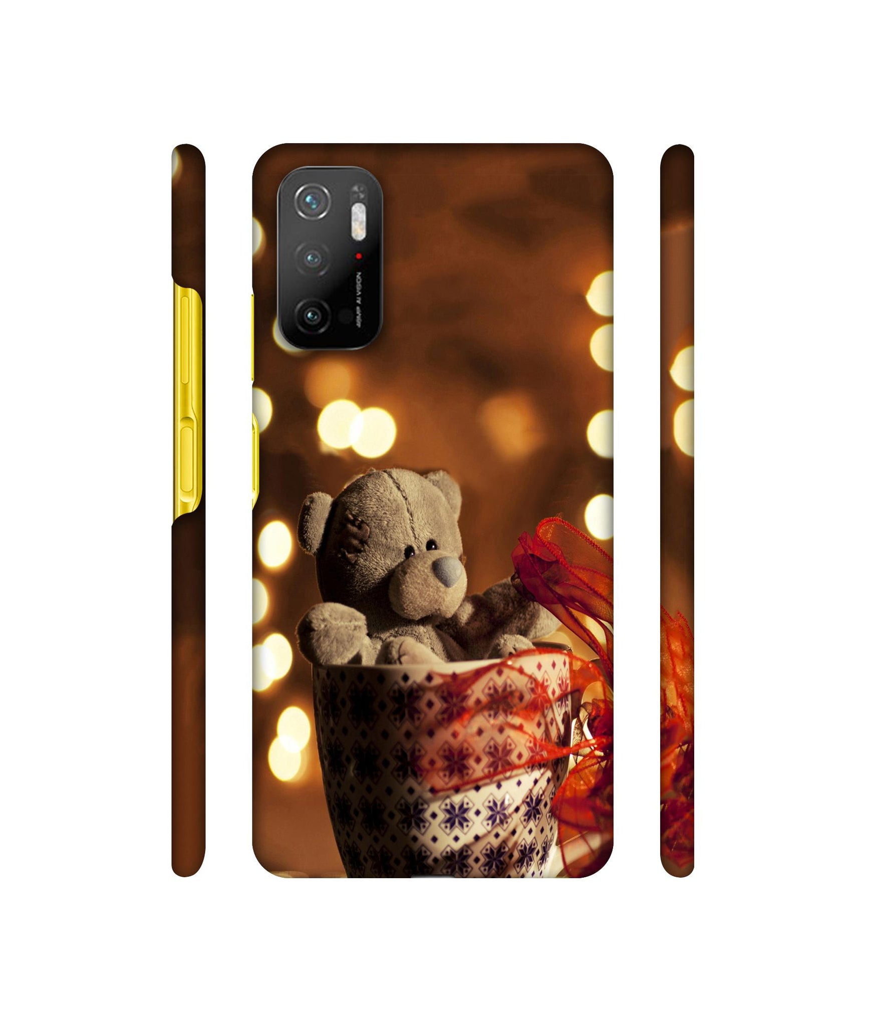 Teddy In Cup Designer Hard Back Cover for Mi Poco M3 Pro 4G / Mi Poco M3 Pro 5G / Redmi Note 10T 5G