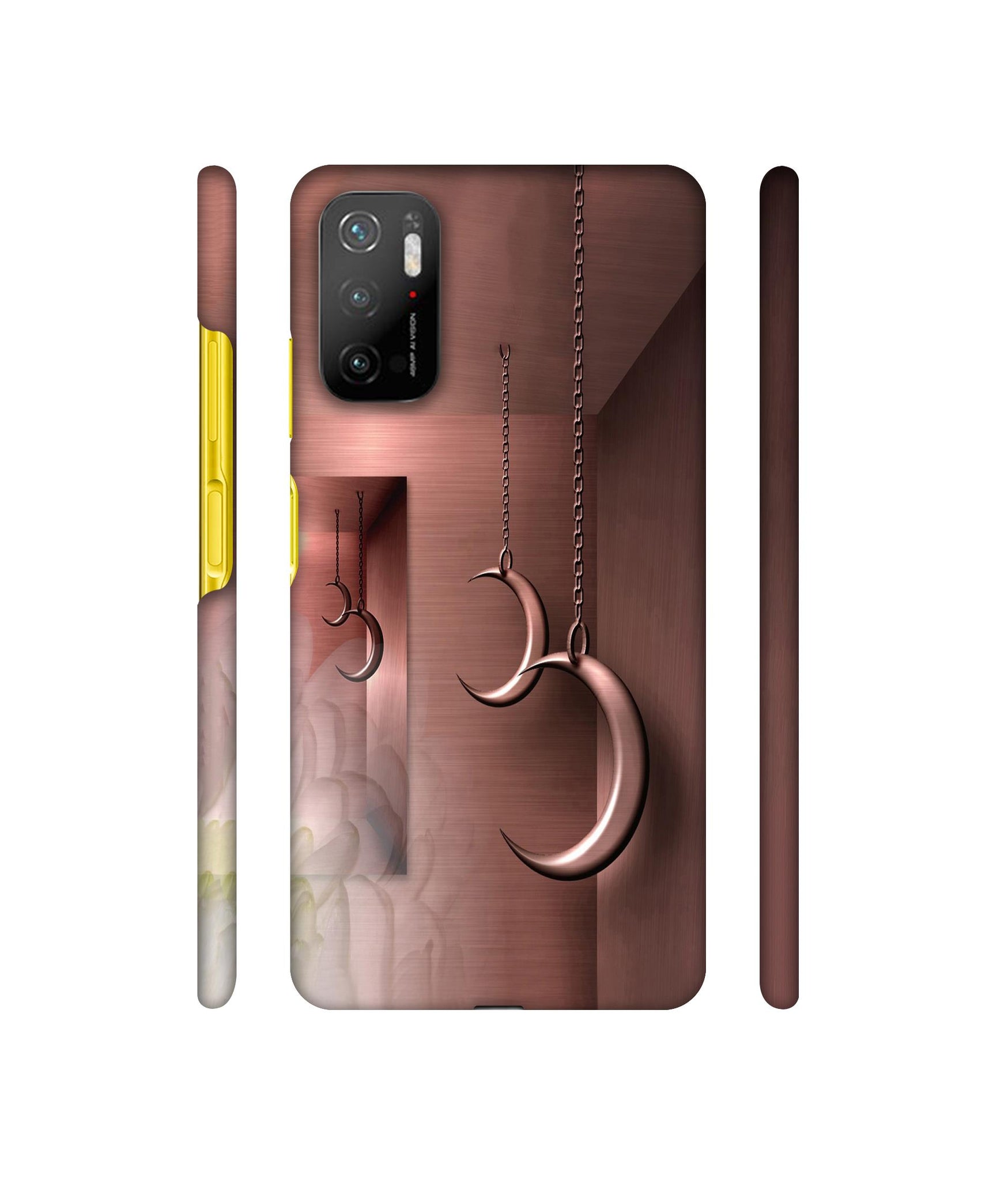 Flower Metal Designer Hard Back Cover for Mi Poco M3 Pro 4G / Mi Poco M3 Pro 5G / Redmi Note 10T 5G