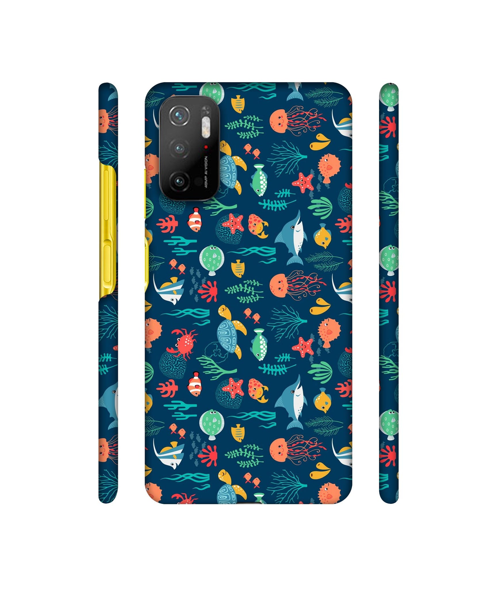 Aquarium Texture Designer Hard Back Cover for Mi Poco M3 Pro 4G / Mi Poco M3 Pro 5G / Redmi Note 10T 5G