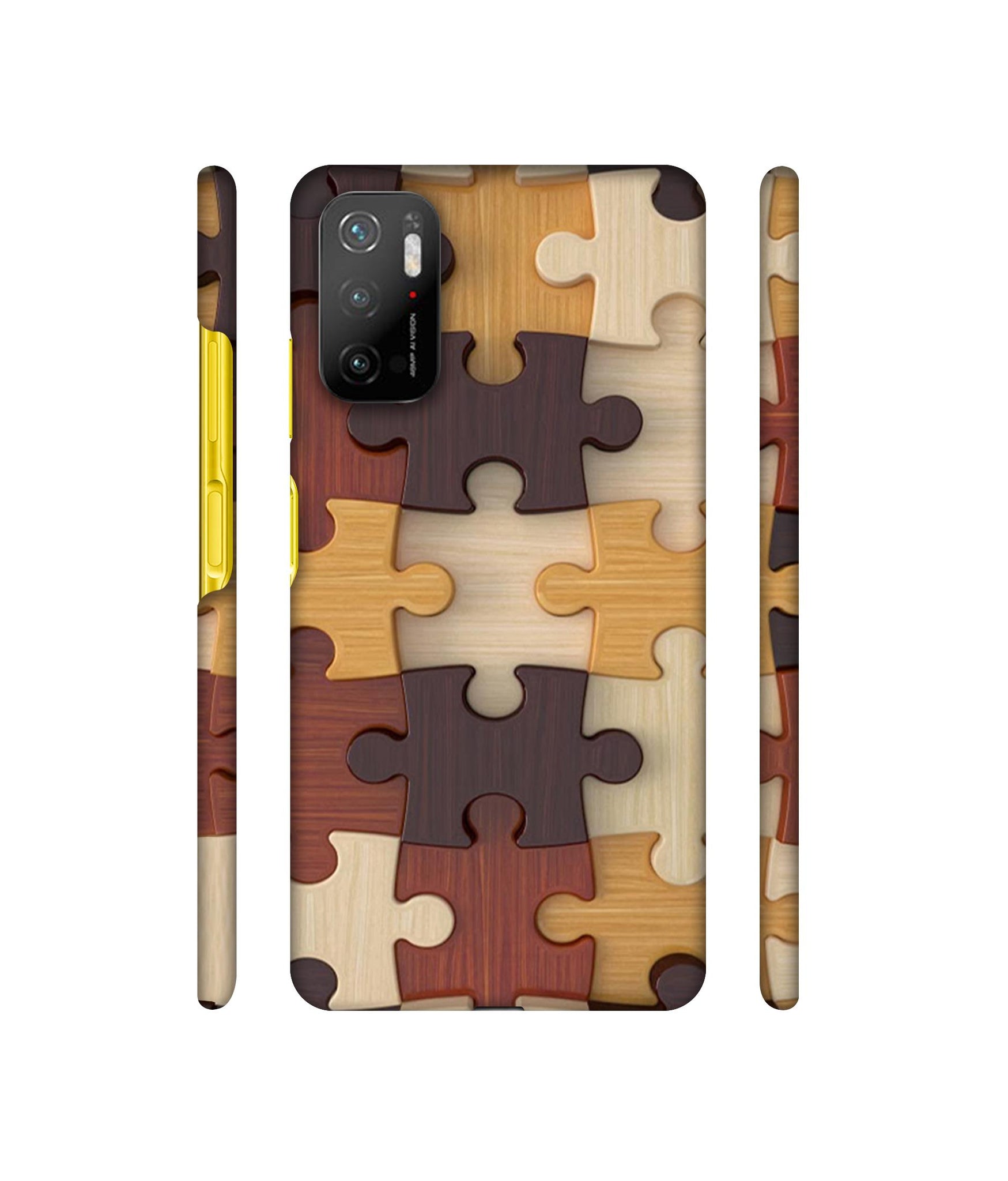 Puzzle Pattern Designer Hard Back Cover for Mi Poco M3 Pro 4G / Mi Poco M3 Pro 5G / Redmi Note 10T 5G