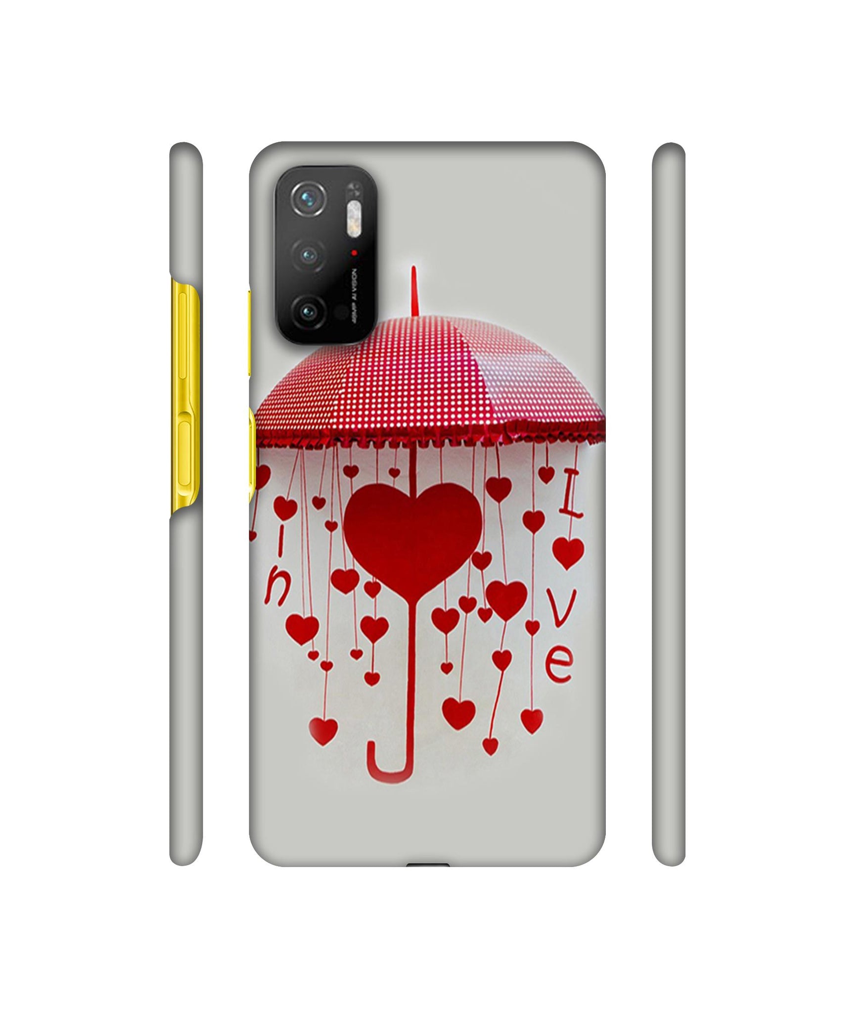 Love Heart Designer Hard Back Cover for Mi Poco M3 Pro 4G / Mi Poco M3 Pro 5G / Redmi Note 10T 5G