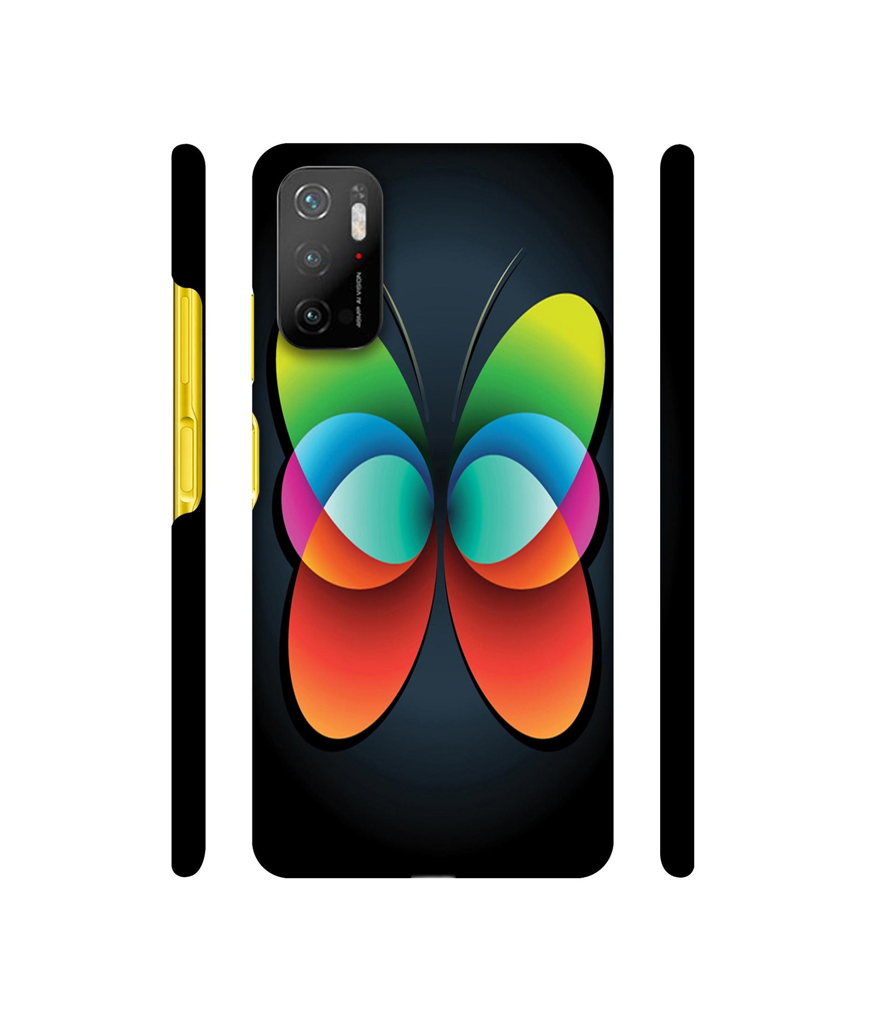 Colourfull Butterfly Designer Hard Back Cover for Mi Poco M3 Pro 4G / Mi Poco M3 Pro 5G / Redmi Note 10T 5G