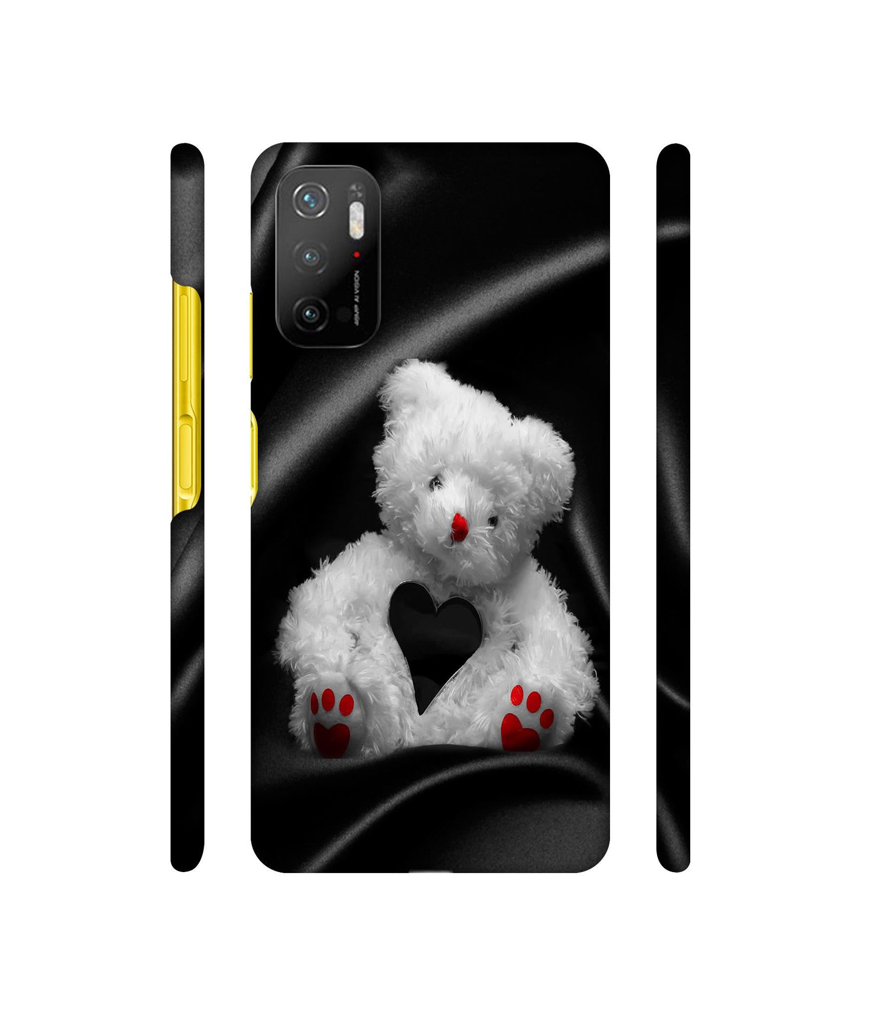 White Teddy Bear Designer Hard Back Cover for Mi Poco M3 Pro 4G / Mi Poco M3 Pro 5G / Redmi Note 10T 5G