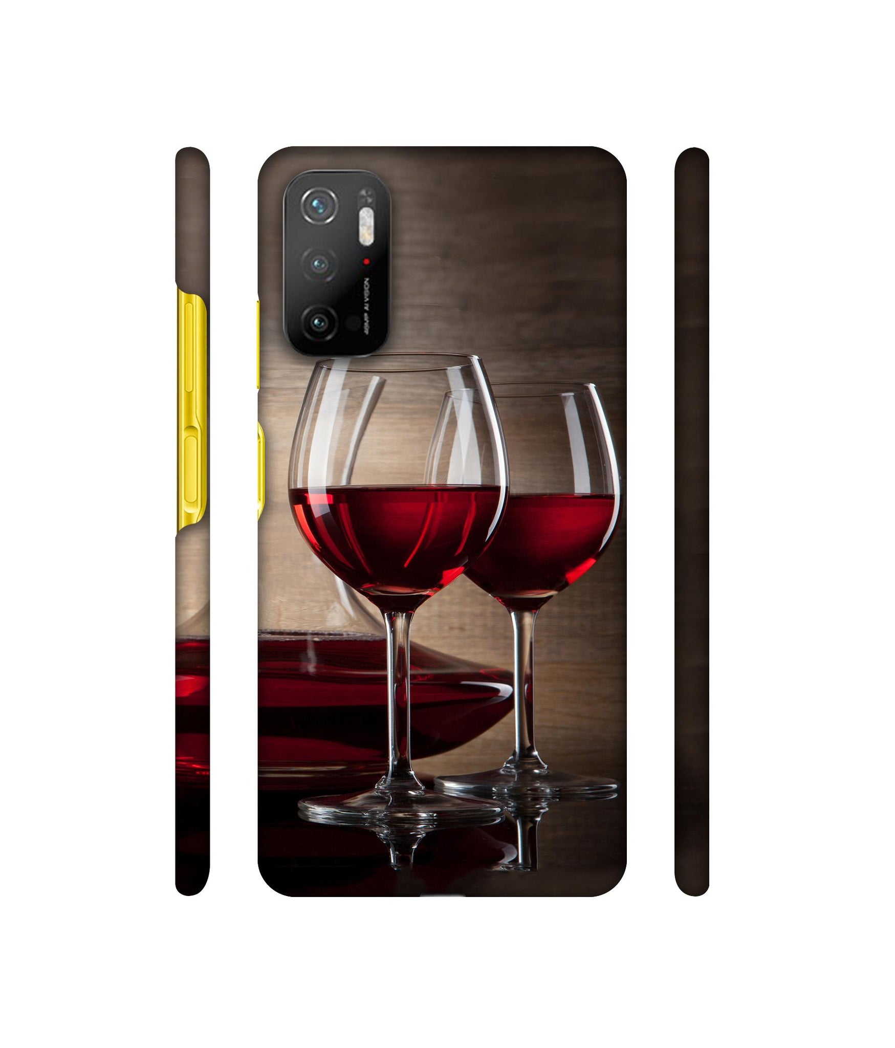 Wine Glass Designer Hard Back Cover for Mi Poco M3 Pro 4G / Mi Poco M3 Pro 5G / Redmi Note 10T 5G