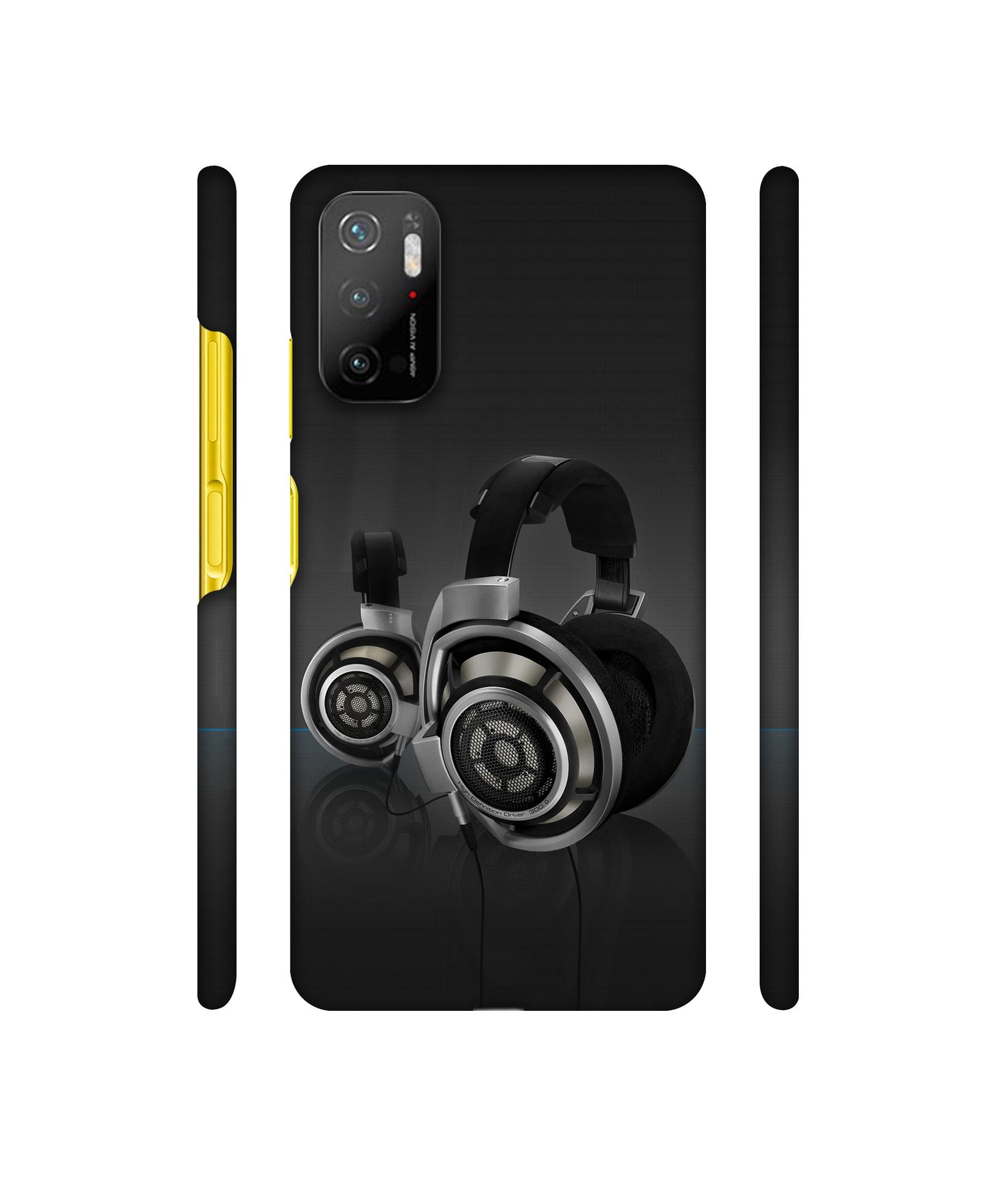 Head Phone Designer Hard Back Cover for Mi Poco M3 Pro 4G / Mi Poco M3 Pro 5G / Redmi Note 10T 5G