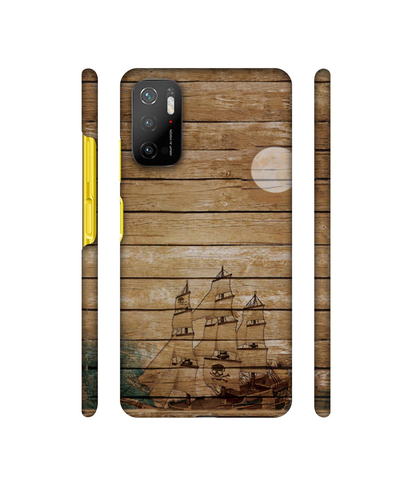 Wooden Pattern Designer Hard Back Cover for Mi Poco M3 Pro 4G / Mi Poco M3 Pro 5G / Redmi Note 10T 5G