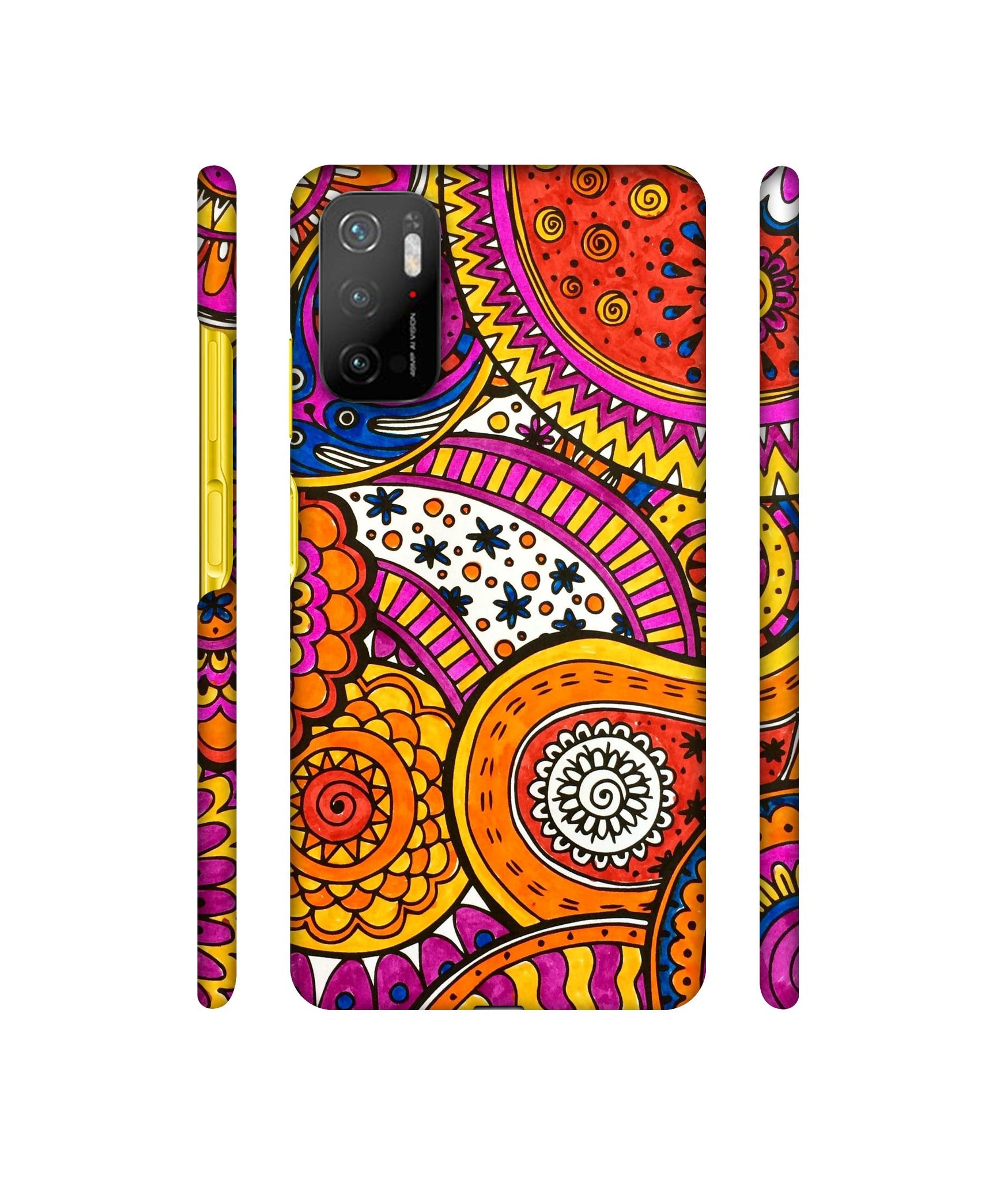 Rangoli Paisley Art Designer Hard Back Cover for Mi Poco M3 Pro 4G / Mi Poco M3 Pro 5G / Redmi Note 10T 5G