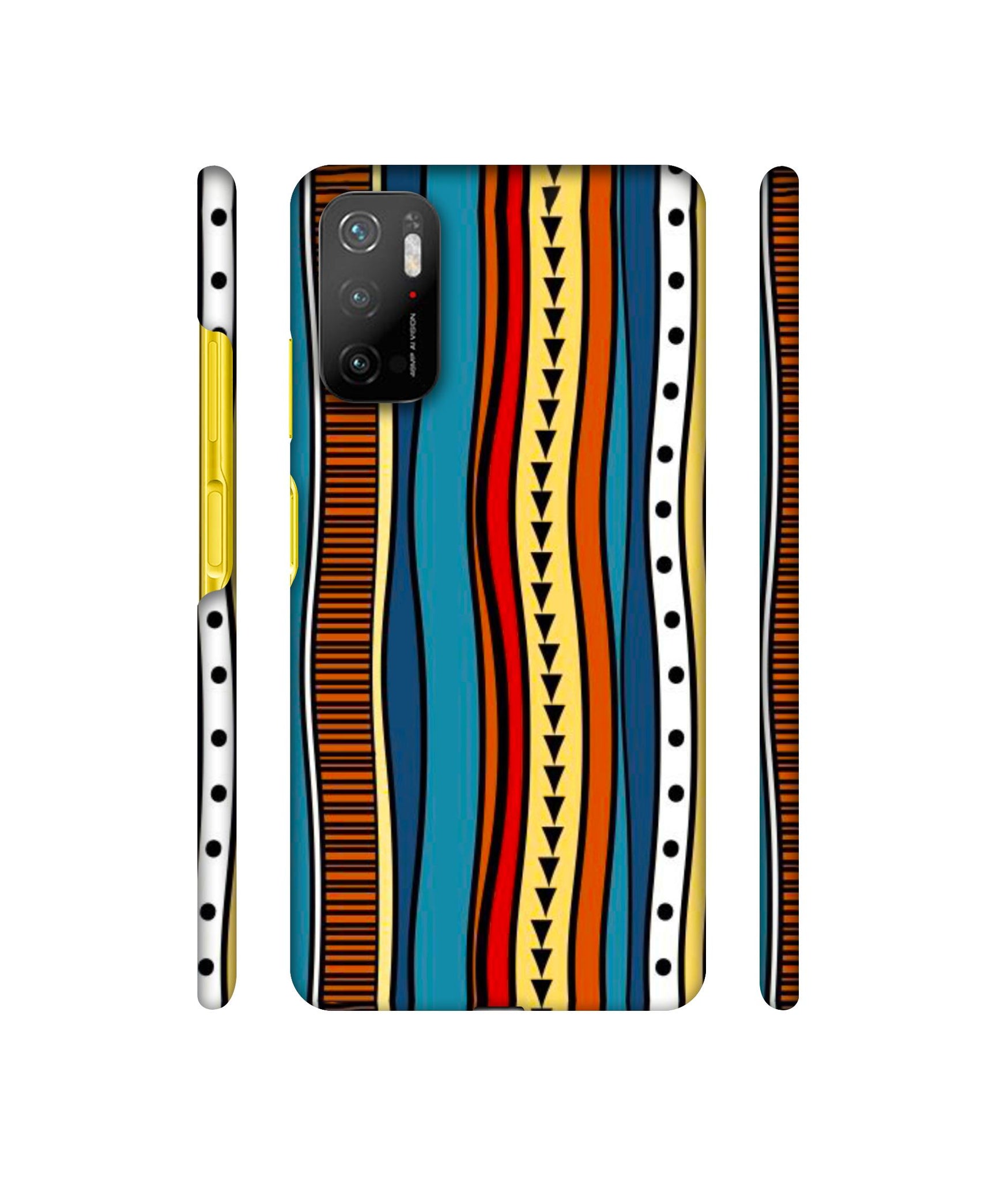 Rangoli Folk Art Designer Hard Back Cover for Mi Poco M3 Pro 4G / Mi Poco M3 Pro 5G / Redmi Note 10T 5G