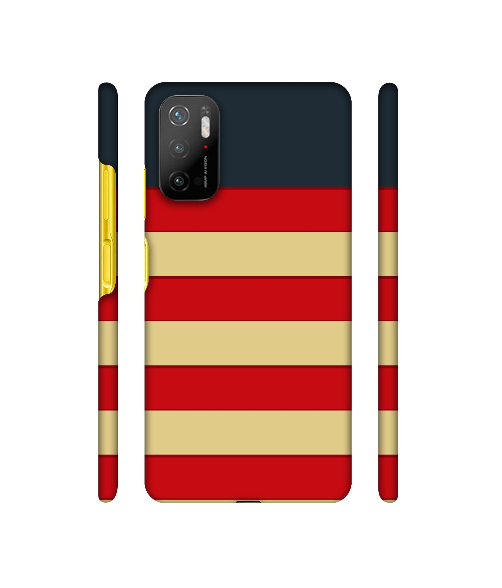 Multicolor Lines Designer Hard Back Cover for Mi Poco M3 Pro 4G / Mi Poco M3 Pro 5G / Redmi Note 10T 5G