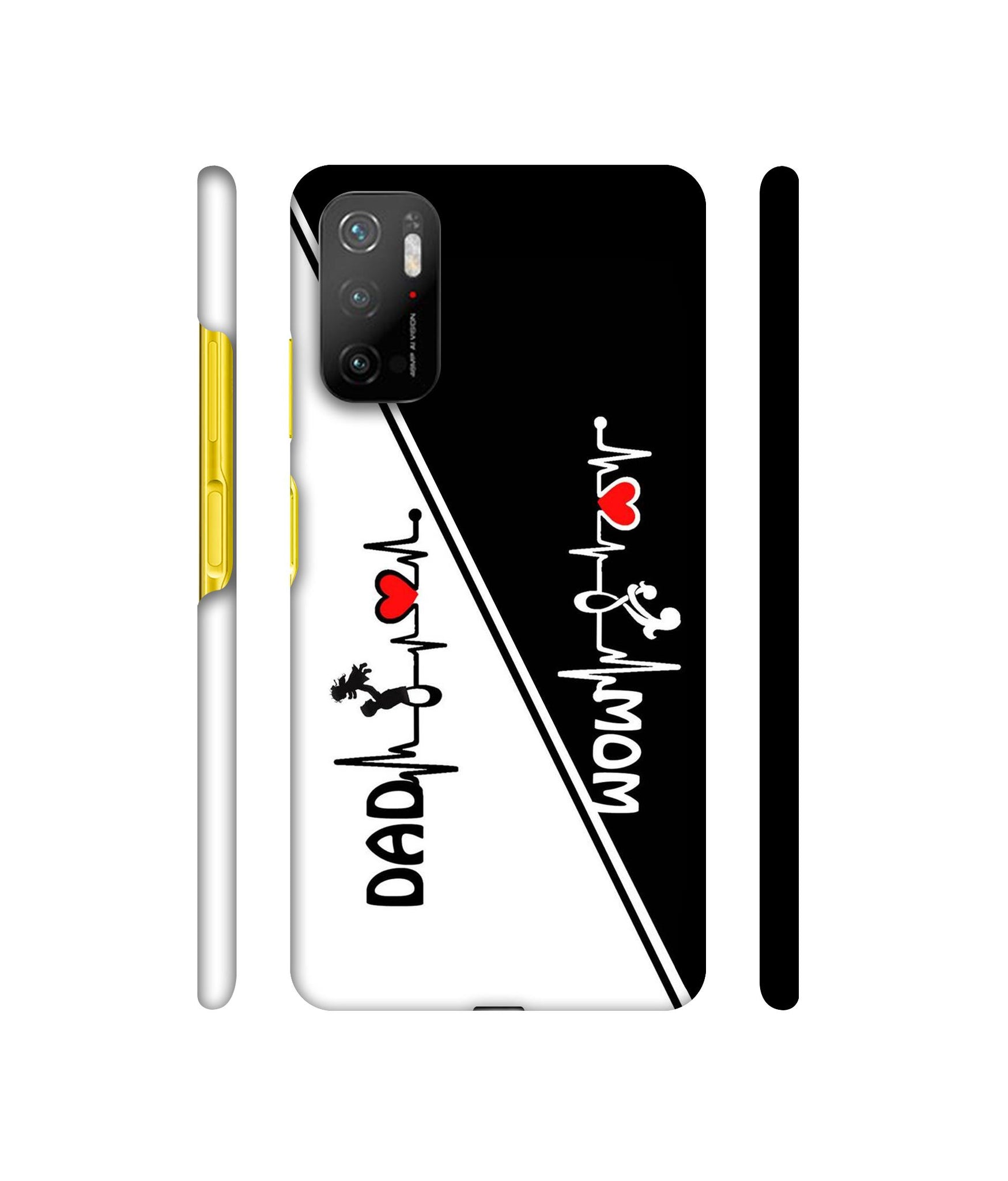 Mom and Dad Lover Designer Hard Back Cover for Mi Poco M3 Pro 4G / Mi Poco M3 Pro 5G / Redmi Note 10T 5G