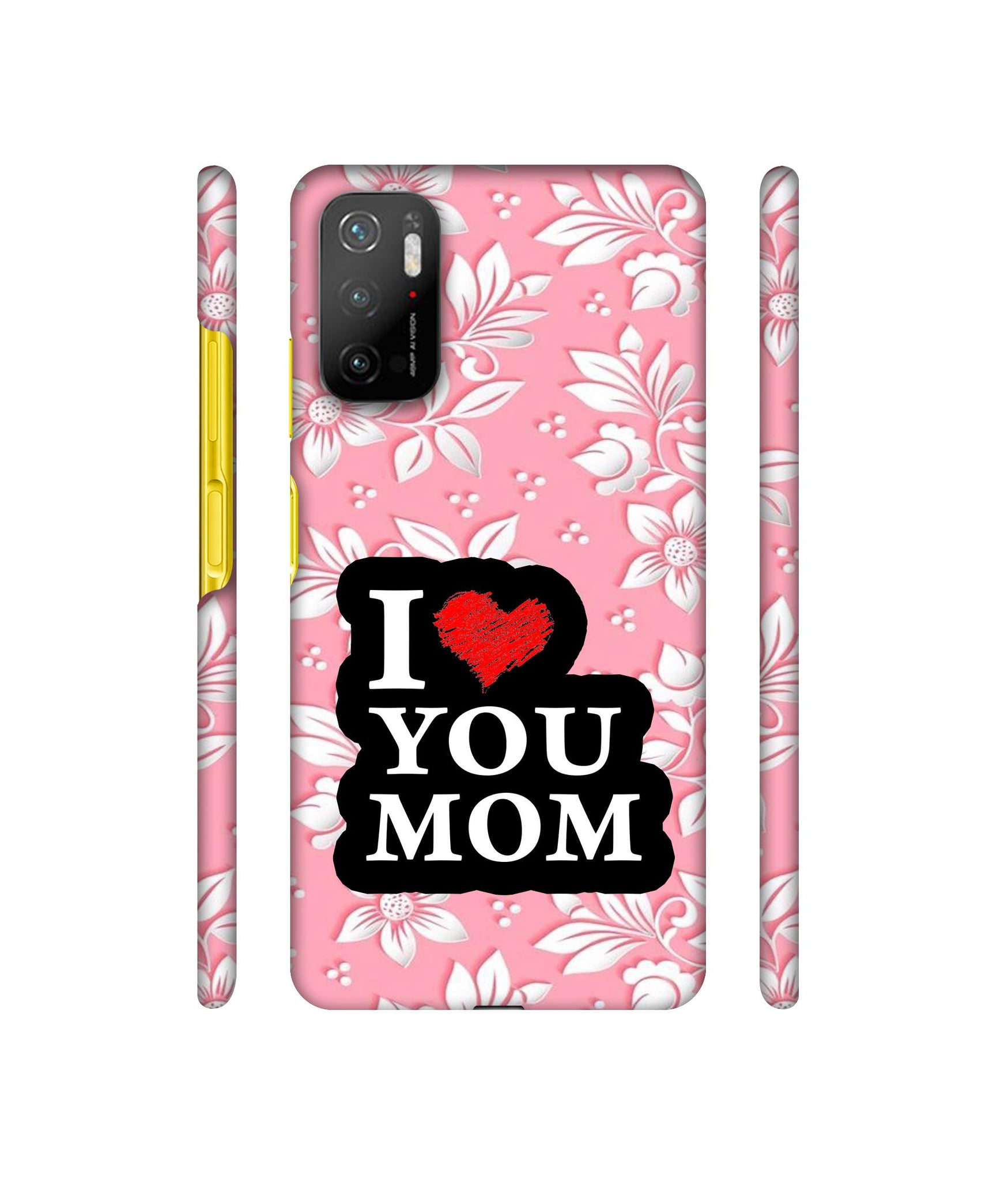 I Love Mom Designer Hard Back Cover for Mi Poco M3 Pro 4G / Mi Poco M3 Pro 5G / Redmi Note 10T 5G