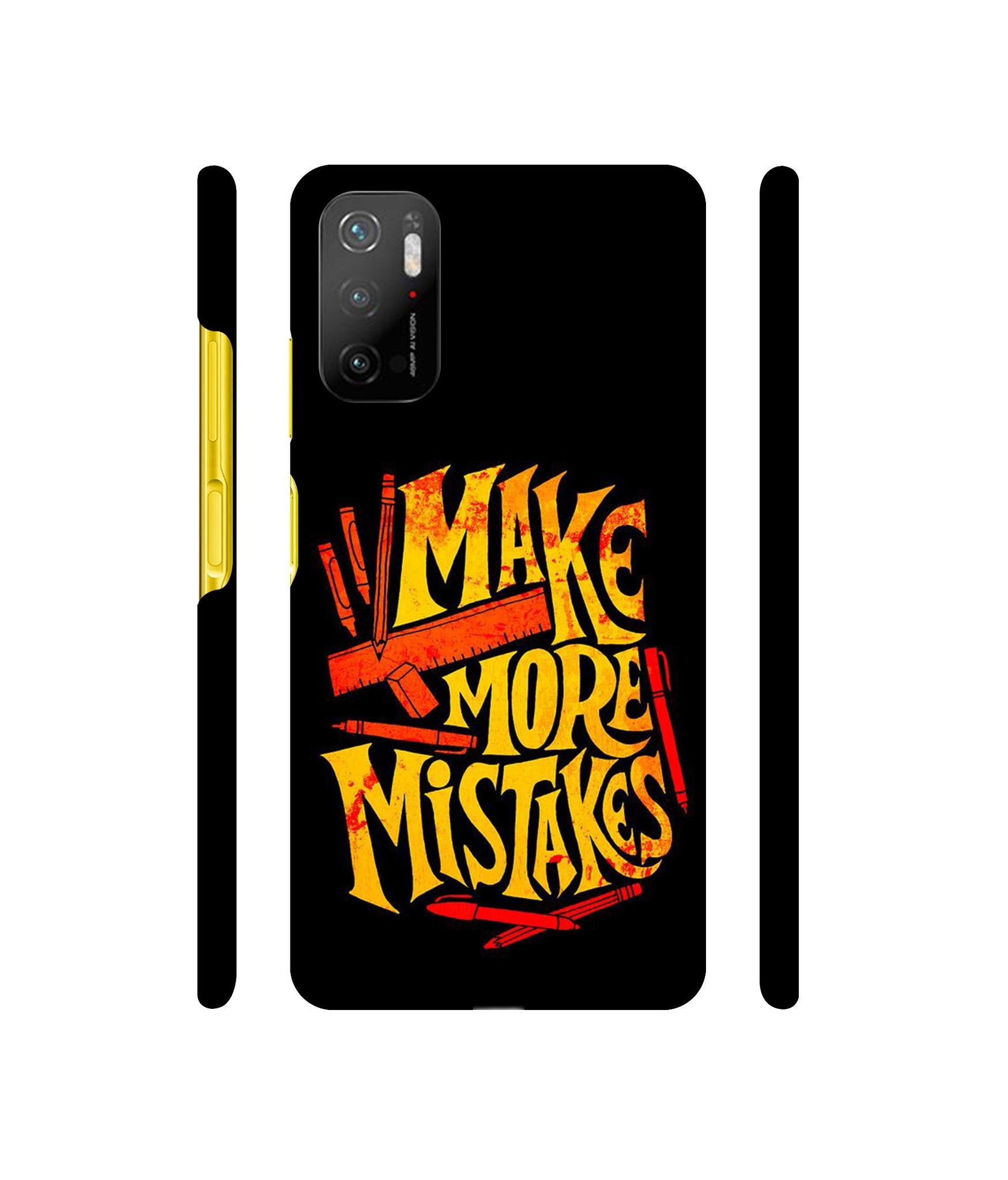 Make More Mistakes Designer Hard Back Cover for Mi Poco M3 Pro 4G / Mi Poco M3 Pro 5G / Redmi Note 10T 5G