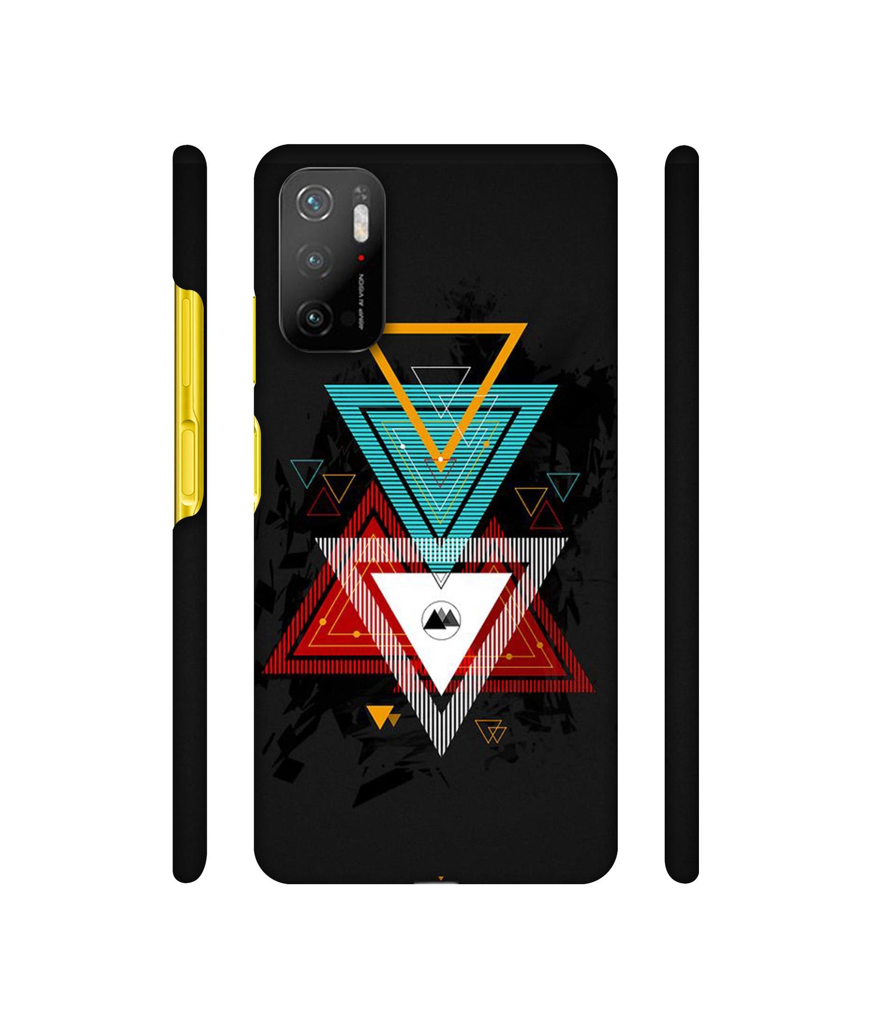 Illustrator Triangle Designer Hard Back Cover for Mi Poco M3 Pro 4G / Mi Poco M3 Pro 5G / Redmi Note 10T 5G