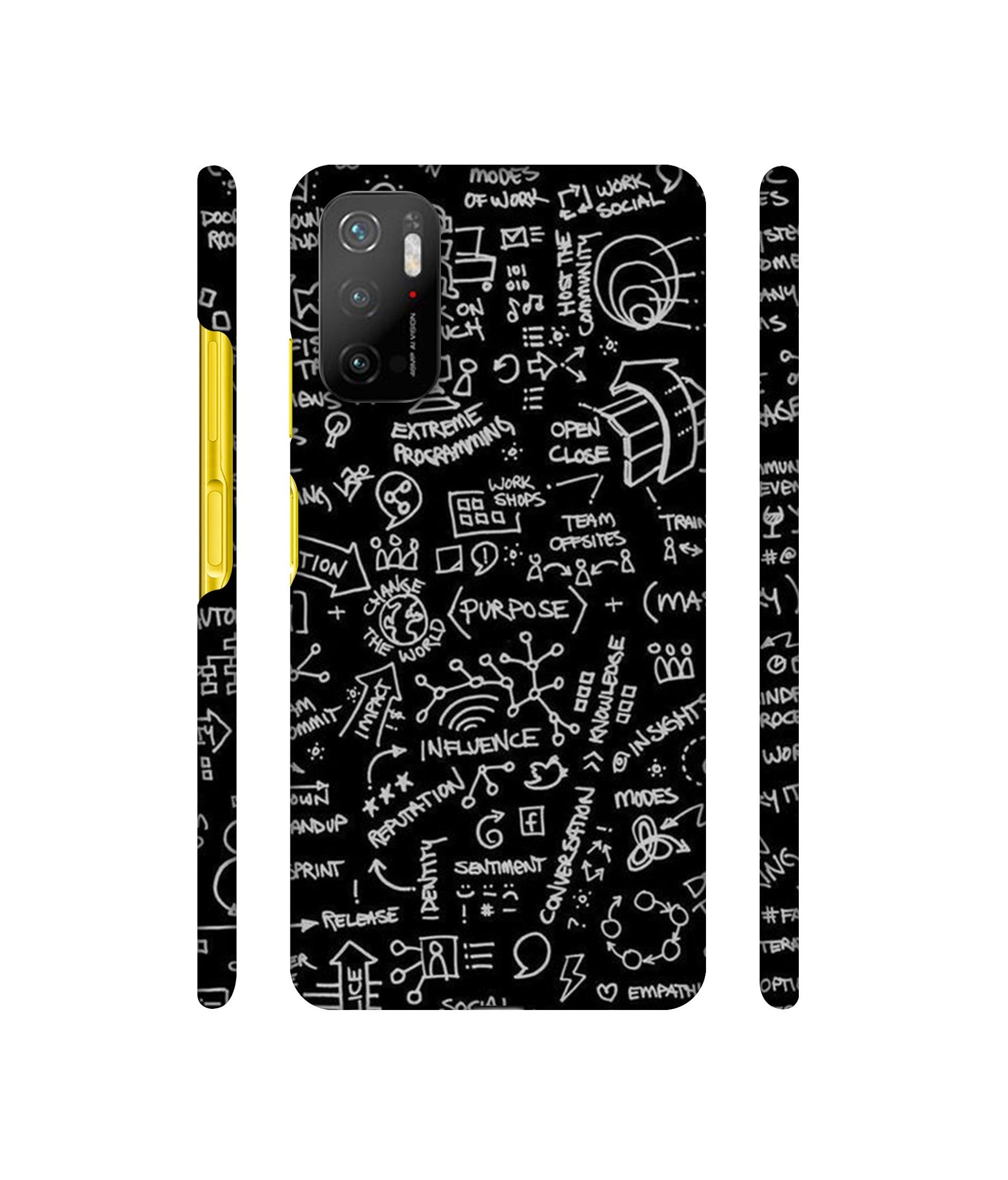 Formulas Designer Hard Back Cover for Mi Poco M3 Pro 4G / Mi Poco M3 Pro 5G / Redmi Note 10T 5G