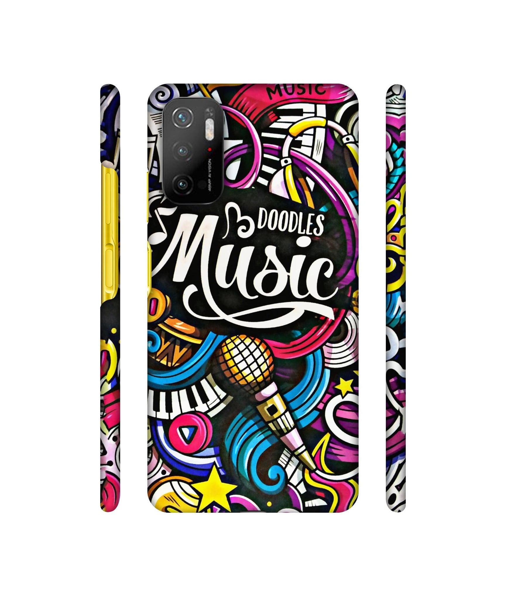Doodles Music Designer Hard Back Cover for Mi Poco M3 Pro 4G / Mi Poco M3 Pro 5G / Redmi Note 10T 5G