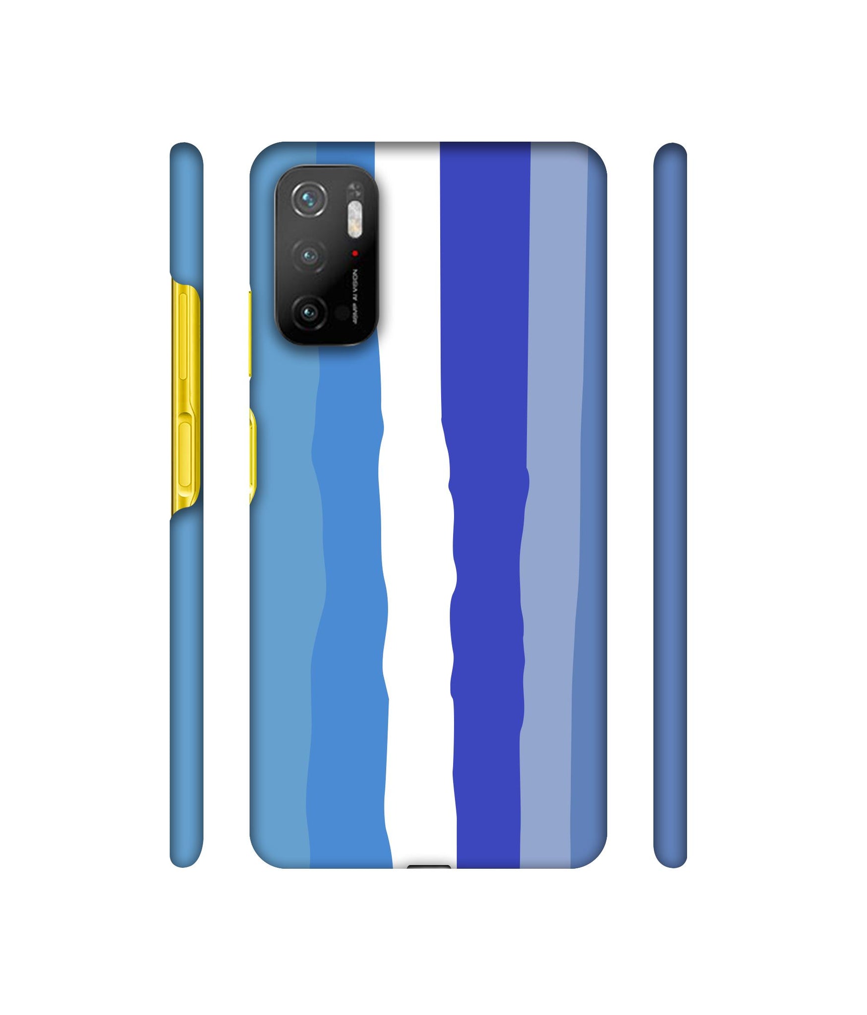 Blue Shade Rainbow Designer Hard Back Cover for Mi Poco M3 Pro 4G / Mi Poco M3 Pro 5G / Redmi Note 10T 5G