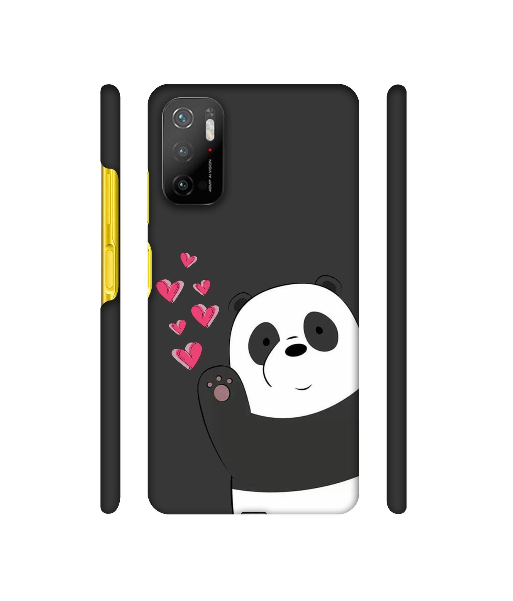 Love Panda Designer Hard Back Cover for Mi Poco M3 Pro 4G / Mi Poco M3 Pro 5G / Redmi Note 10T 5G