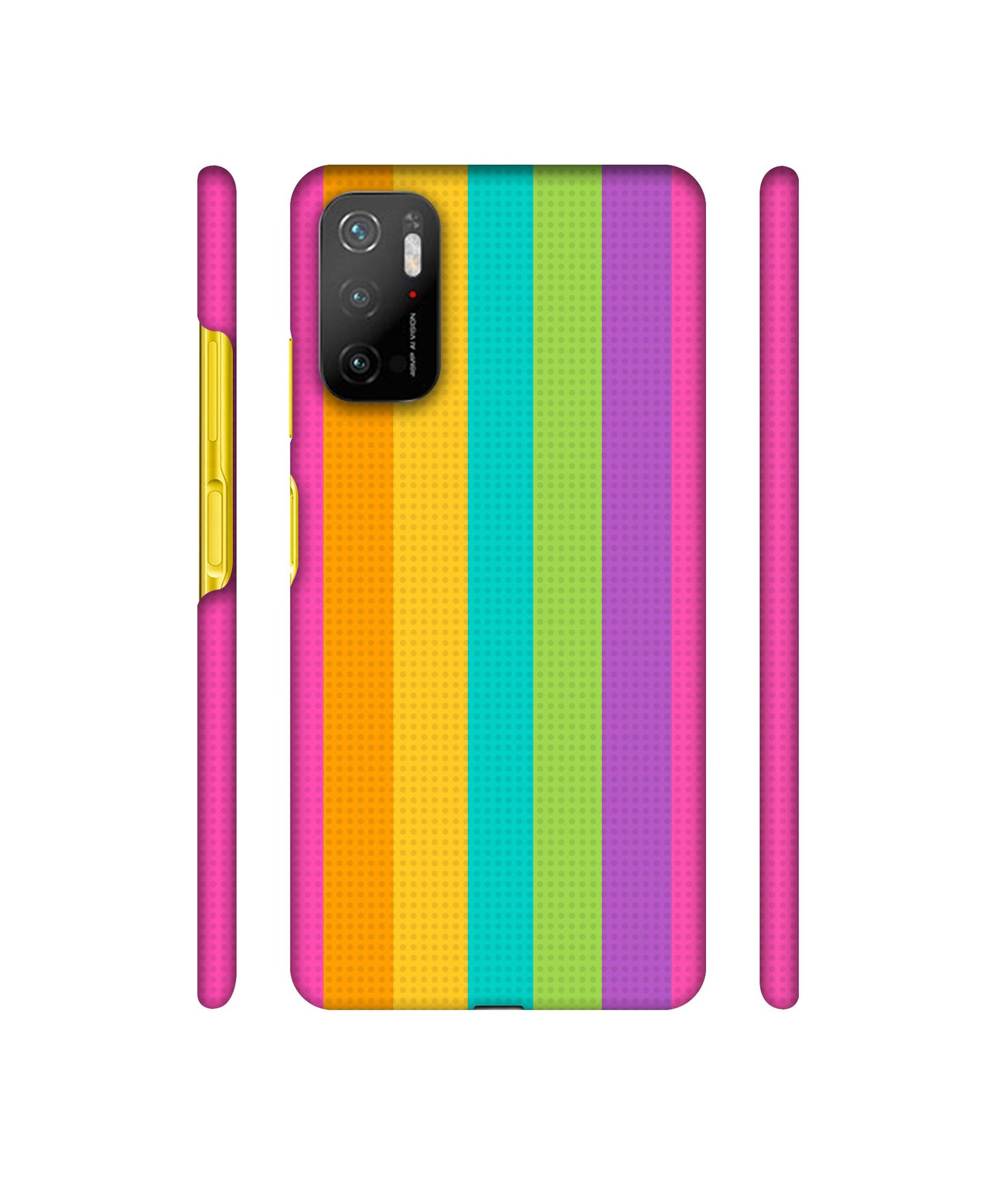 Random Colour Line Designer Hard Back Cover for Mi Poco M3 Pro 4G / Mi Poco M3 Pro 5G / Redmi Note 10T 5G