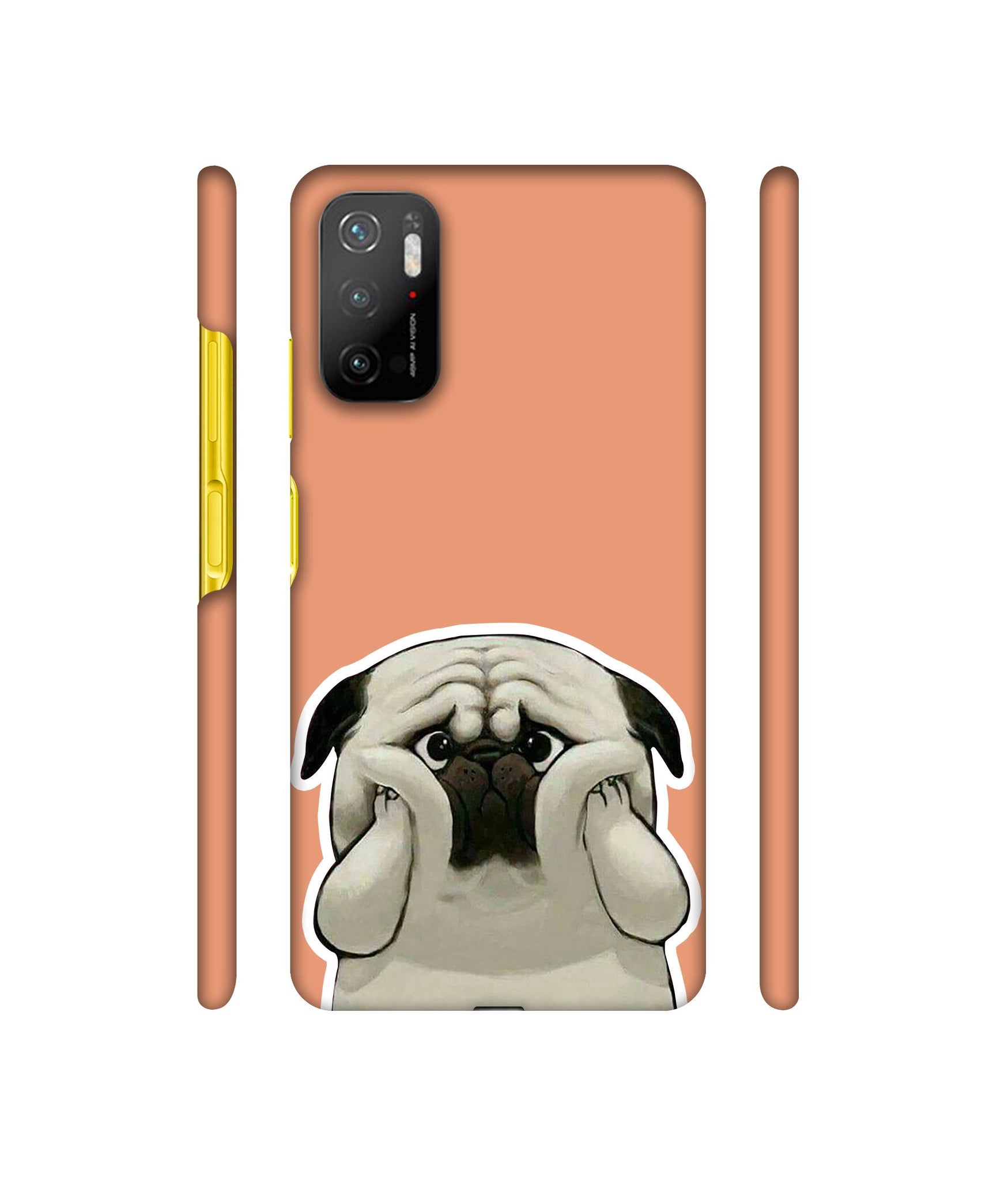 Pot Dog Pich Colour Designer Hard Back Cover for Mi Poco M3 Pro 4G / Mi Poco M3 Pro 5G / Redmi Note 10T 5G
