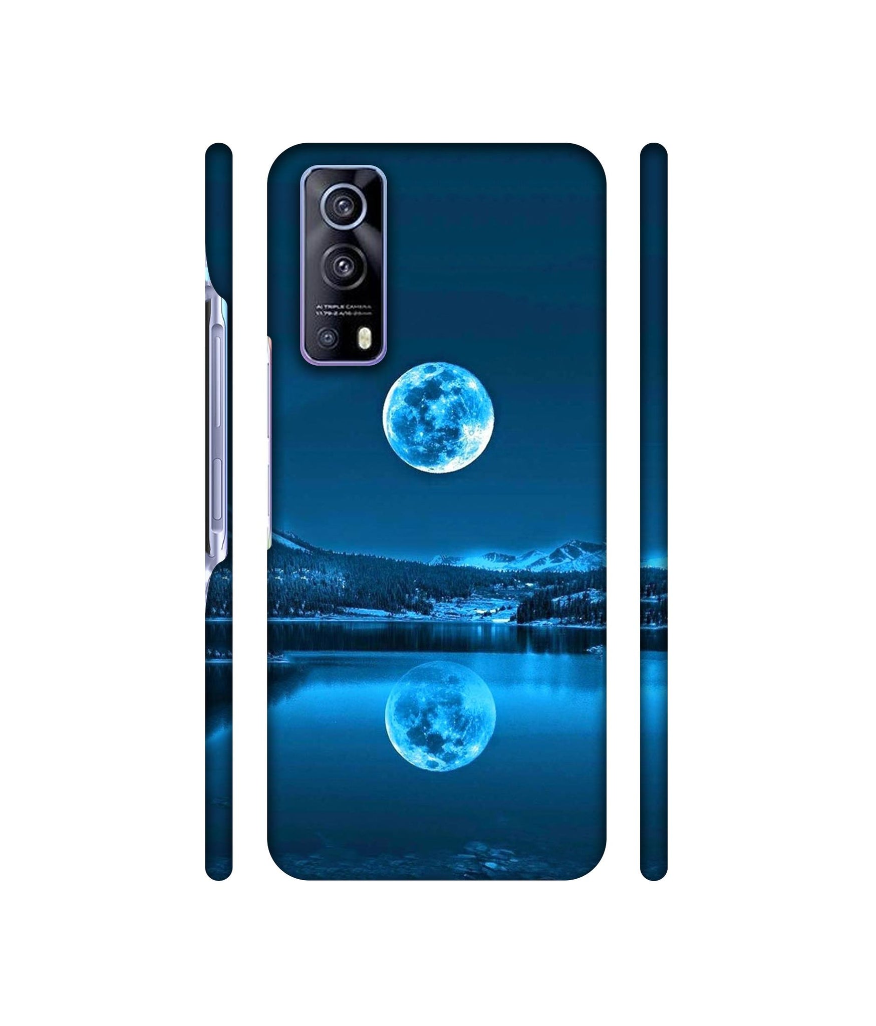 Awesome Moon Designer Hard Back Cover for Vivo iQOO Z3
