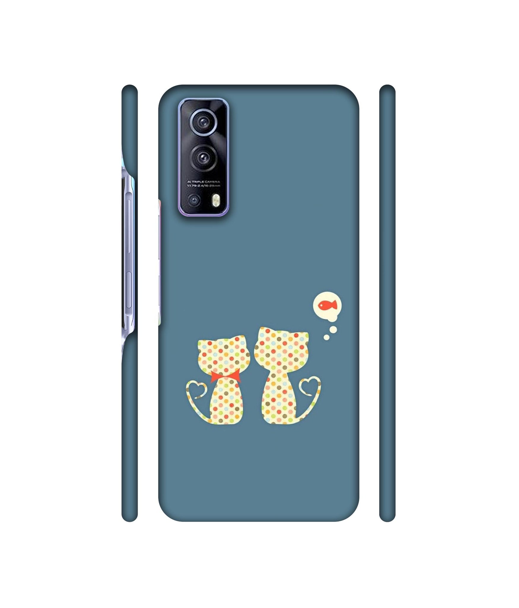 Fish On Mind Print Designer Hard Back Cover for Vivo iQOO Z3