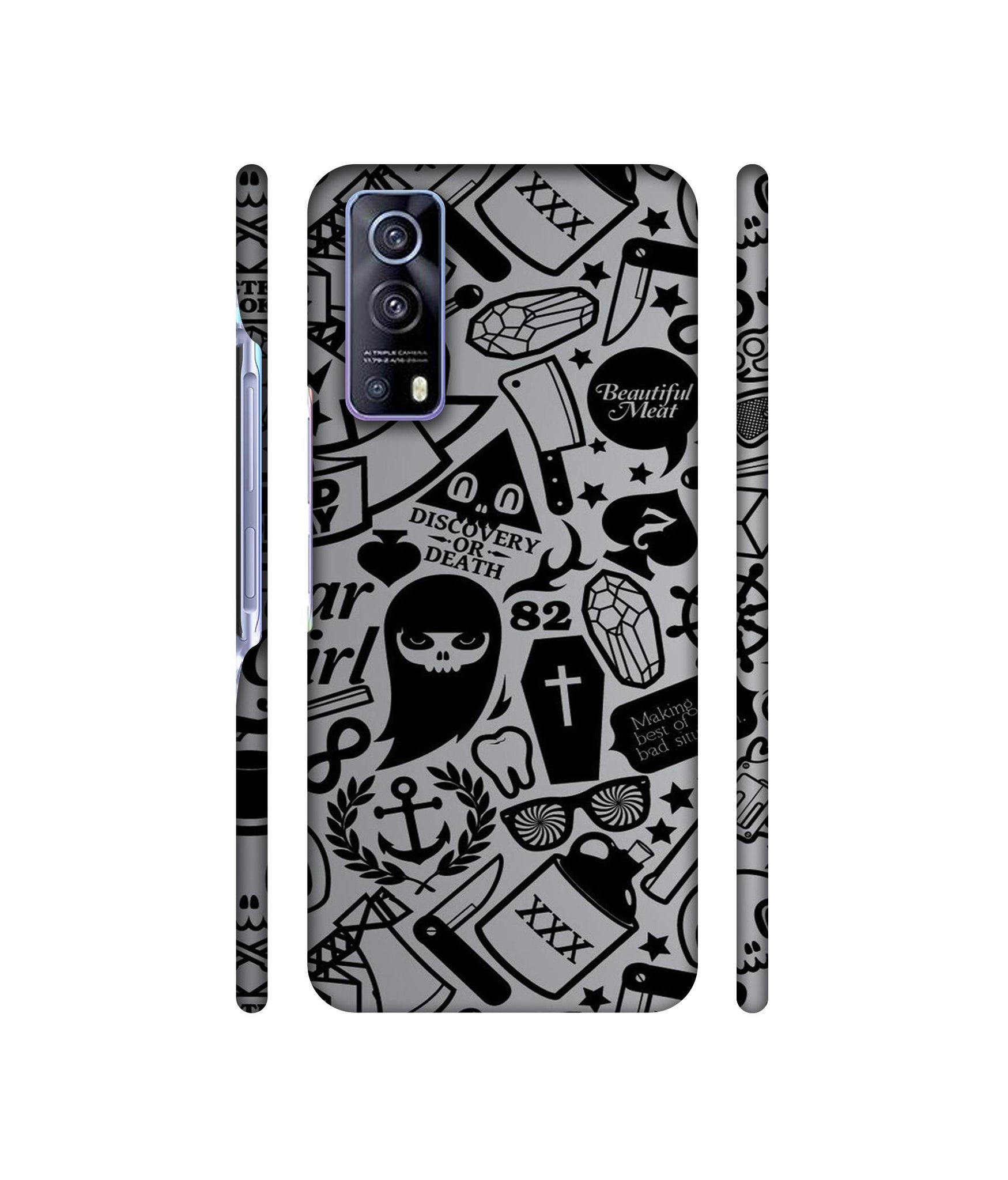 Discover Or Death Designer Hard Back Cover for Vivo iQOO Z3