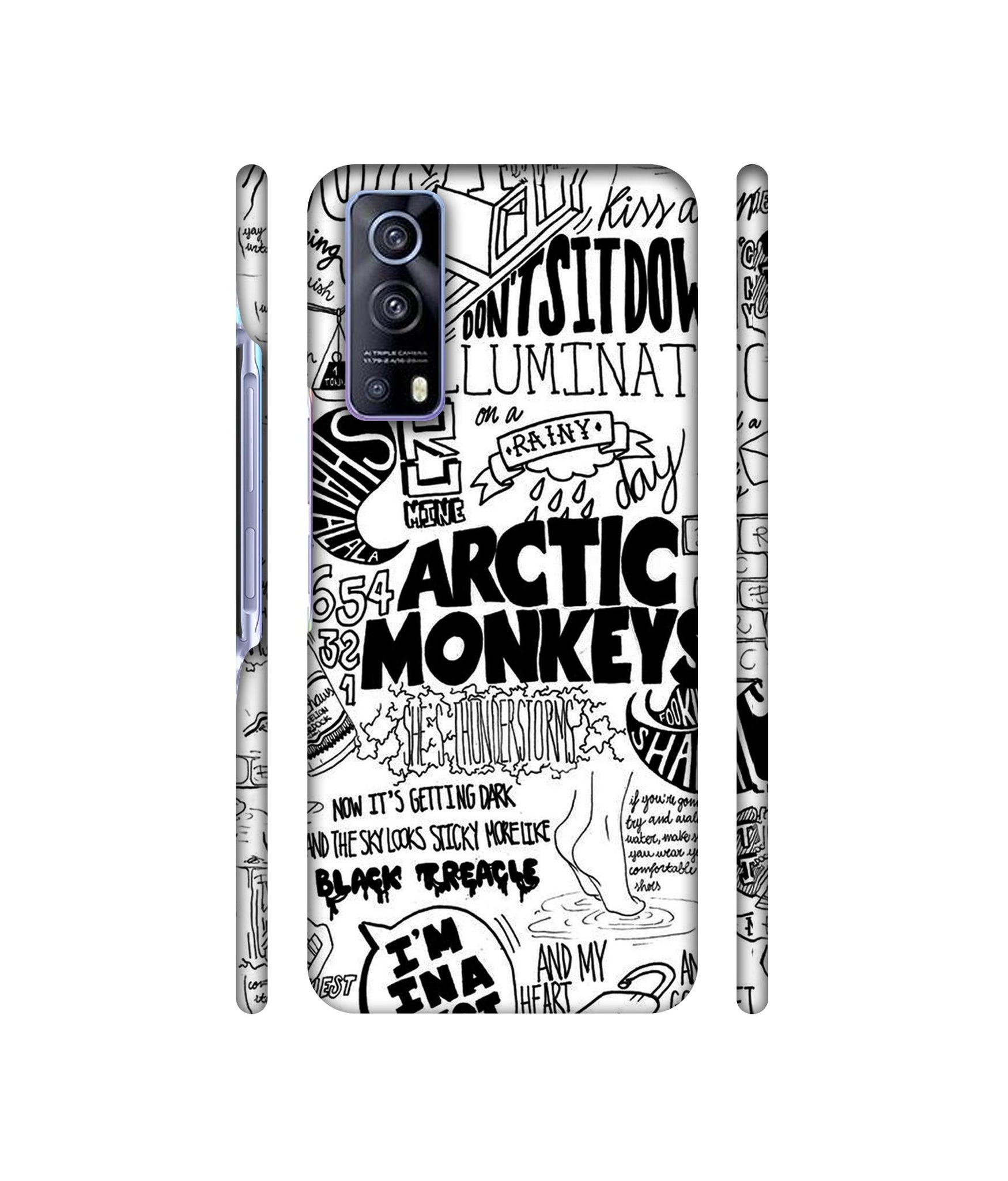 Arctic Monkeys Pattern Designer Hard Back Cover for Vivo iQOO Z3
