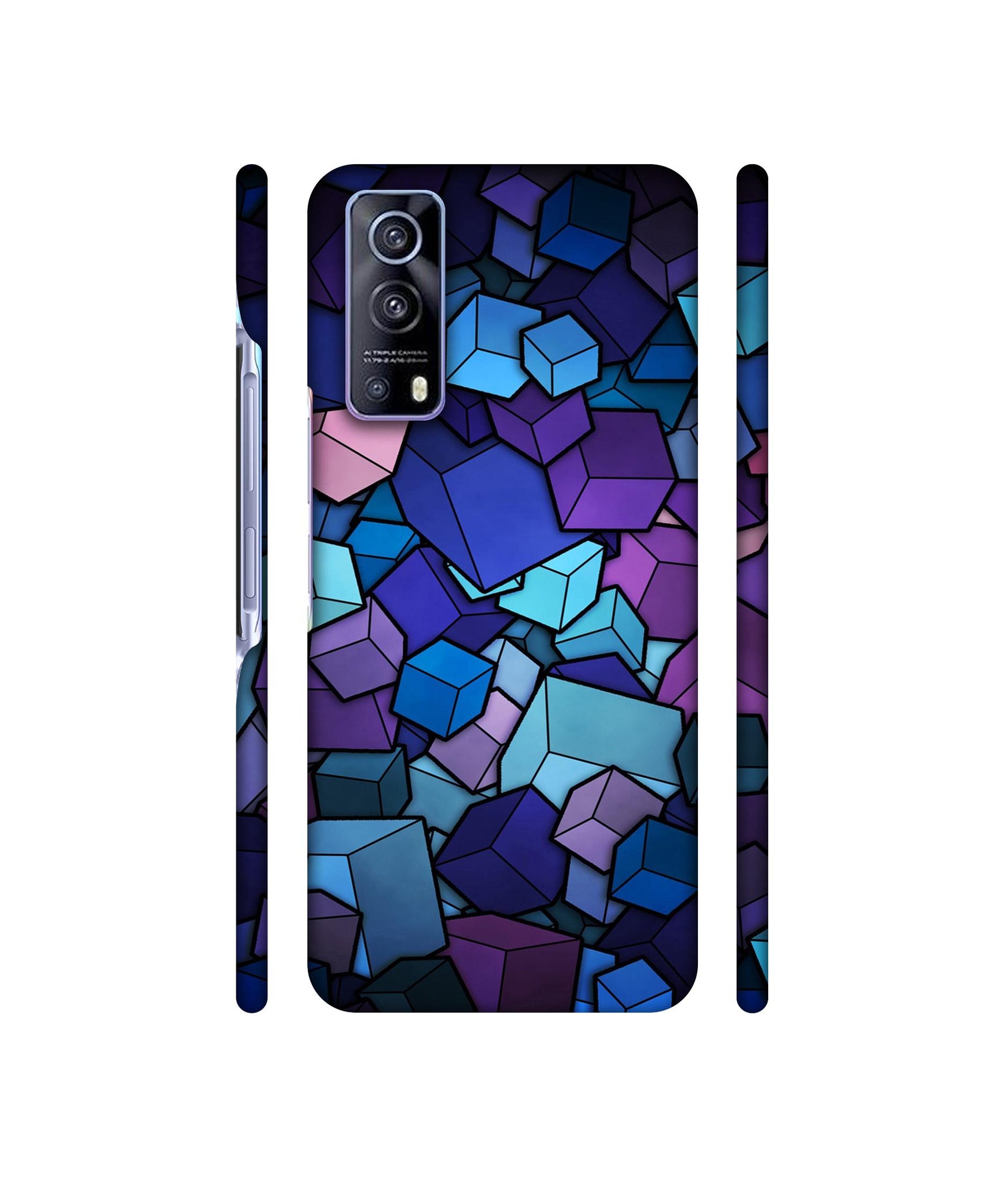 Color Box Designer Hard Back Cover for Vivo iQOO Z3