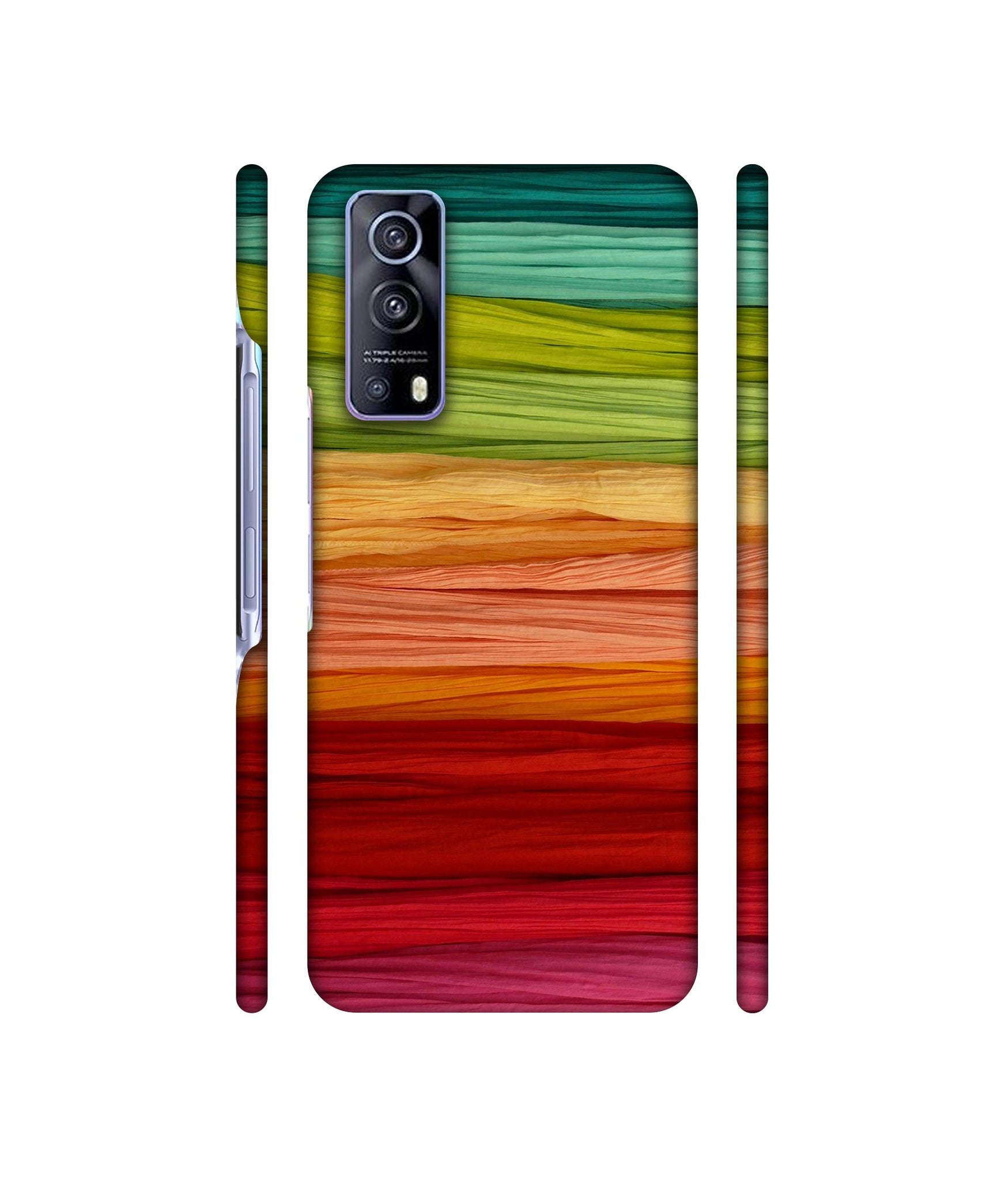 Colorful Thread Designer Hard Back Cover for Vivo iQOO Z3