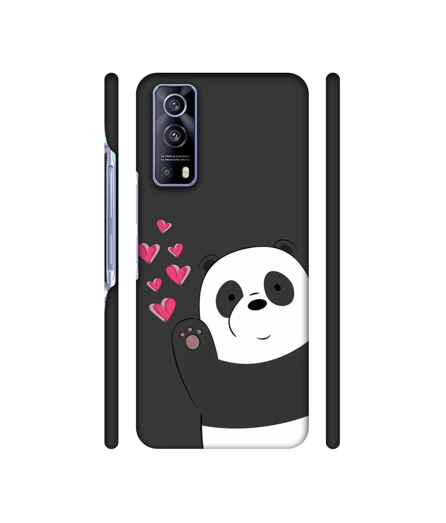 Love Panda Designer Hard Back Cover for Vivo iQOO Z3