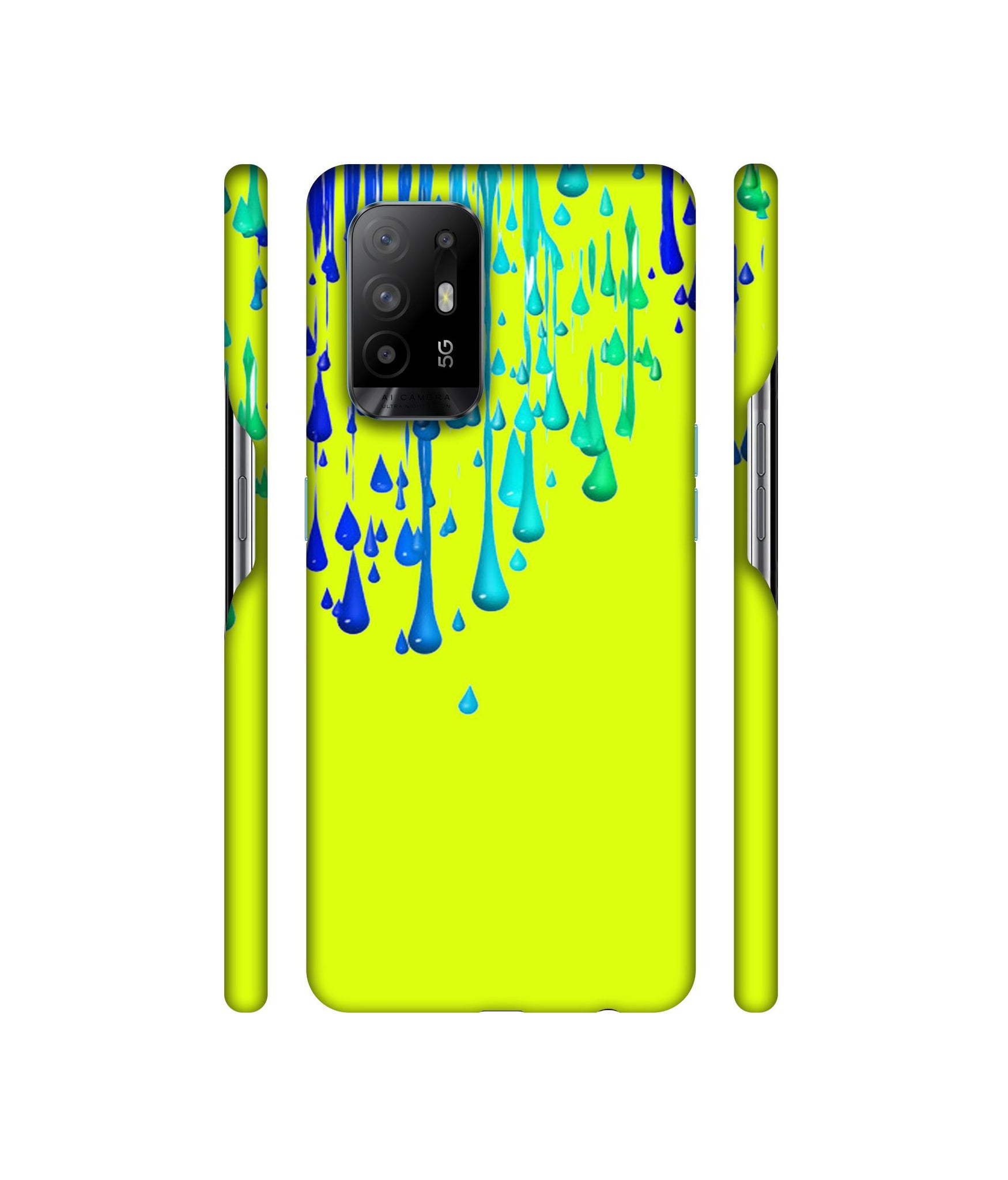Neon Paint Designer Hard Back Cover for Oppo A94 5G