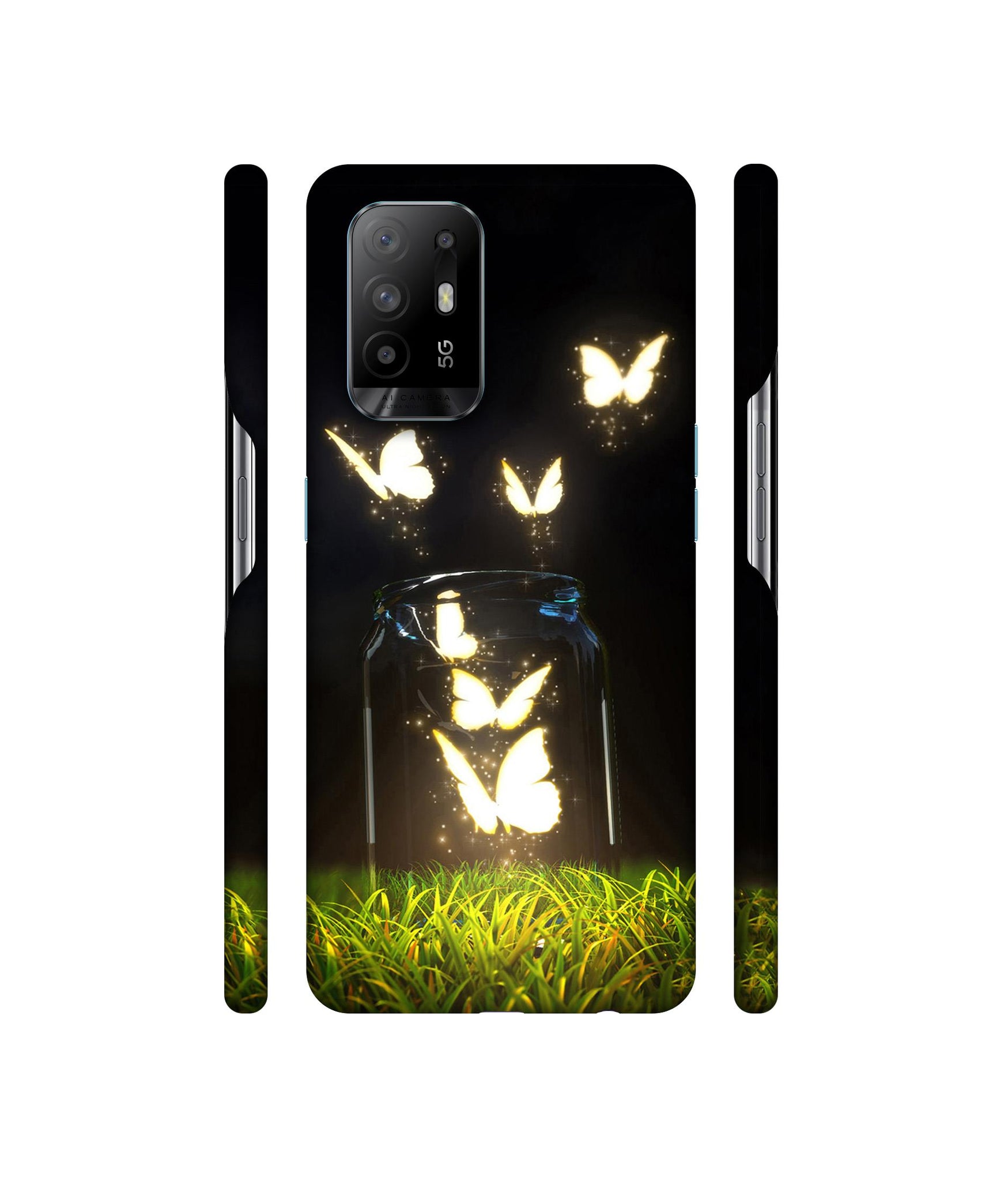 Butterfly Designer Hard Back Cover for Oppo A94 5G