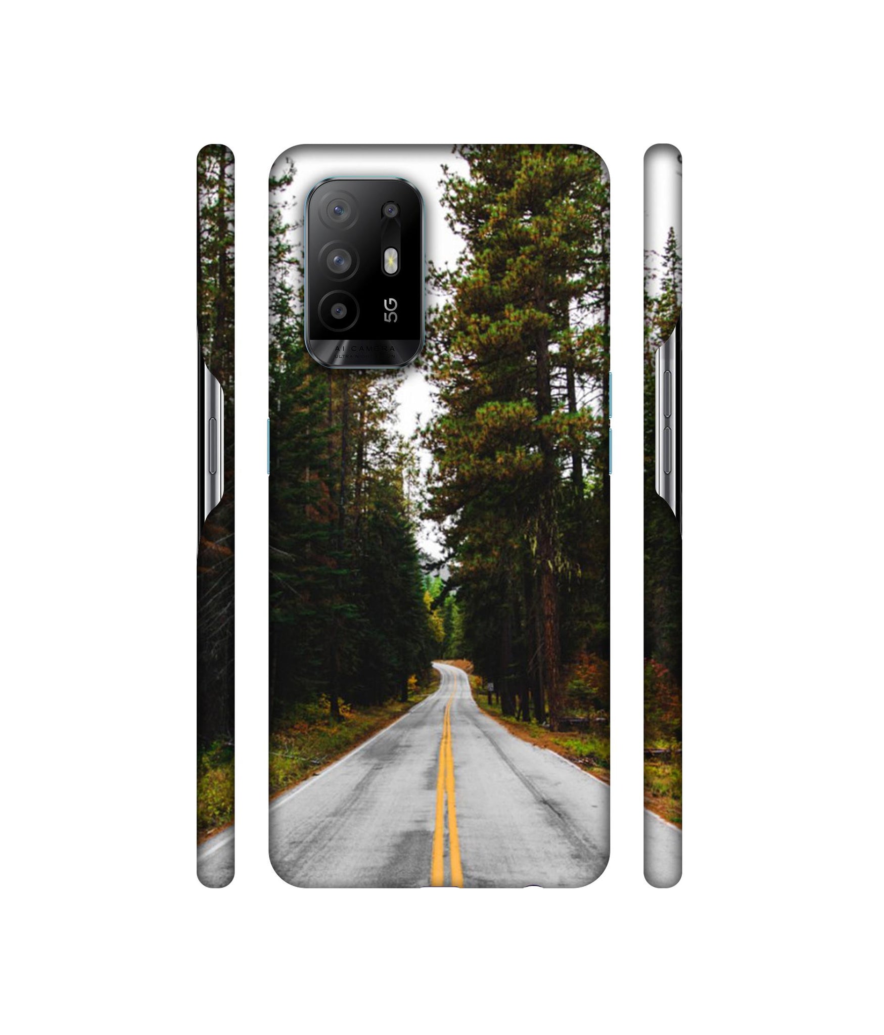 Road Photo Designer Hard Back Cover for Oppo A94 5G