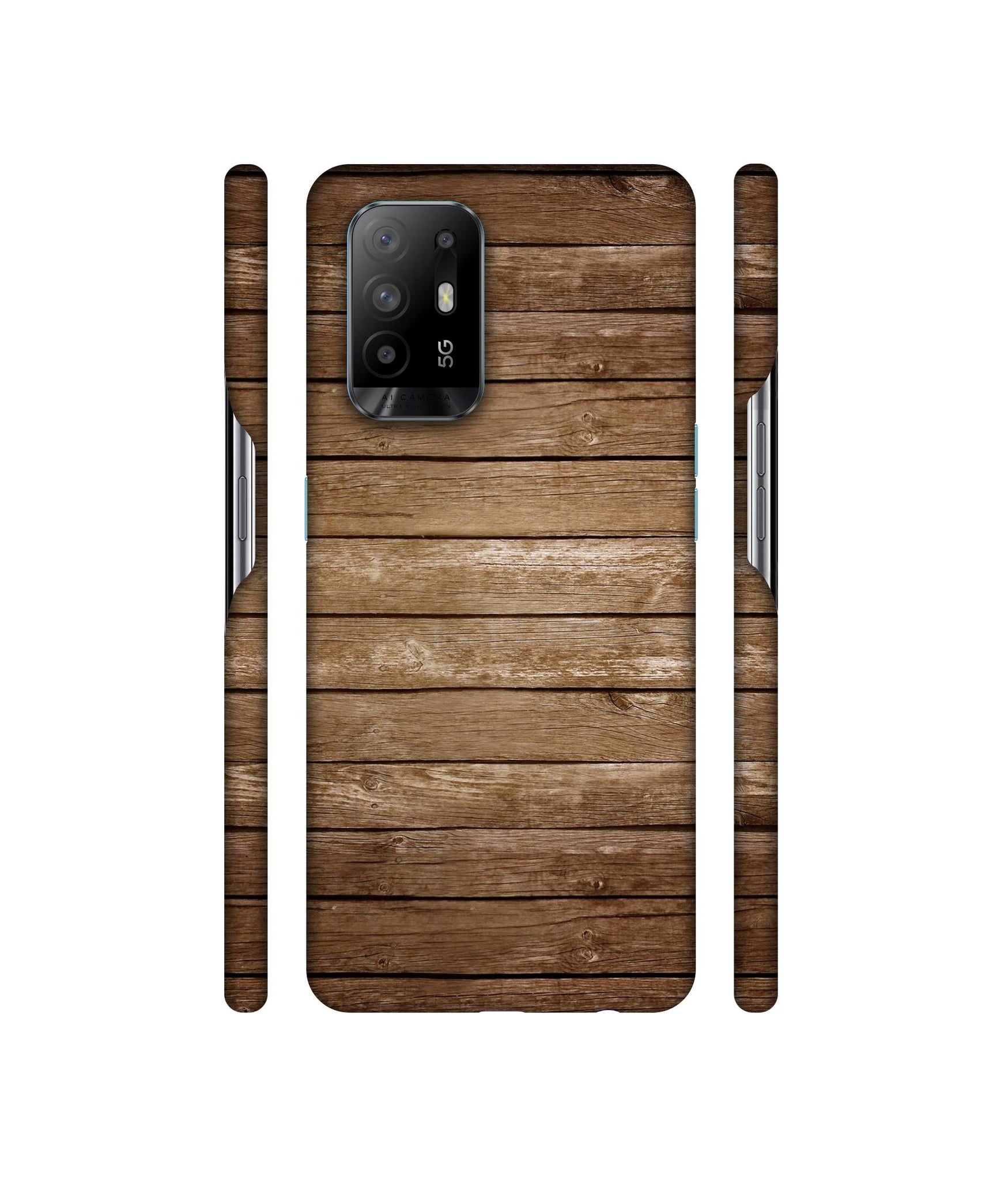 Wood Designer Hard Back Cover for Oppo A94 5G