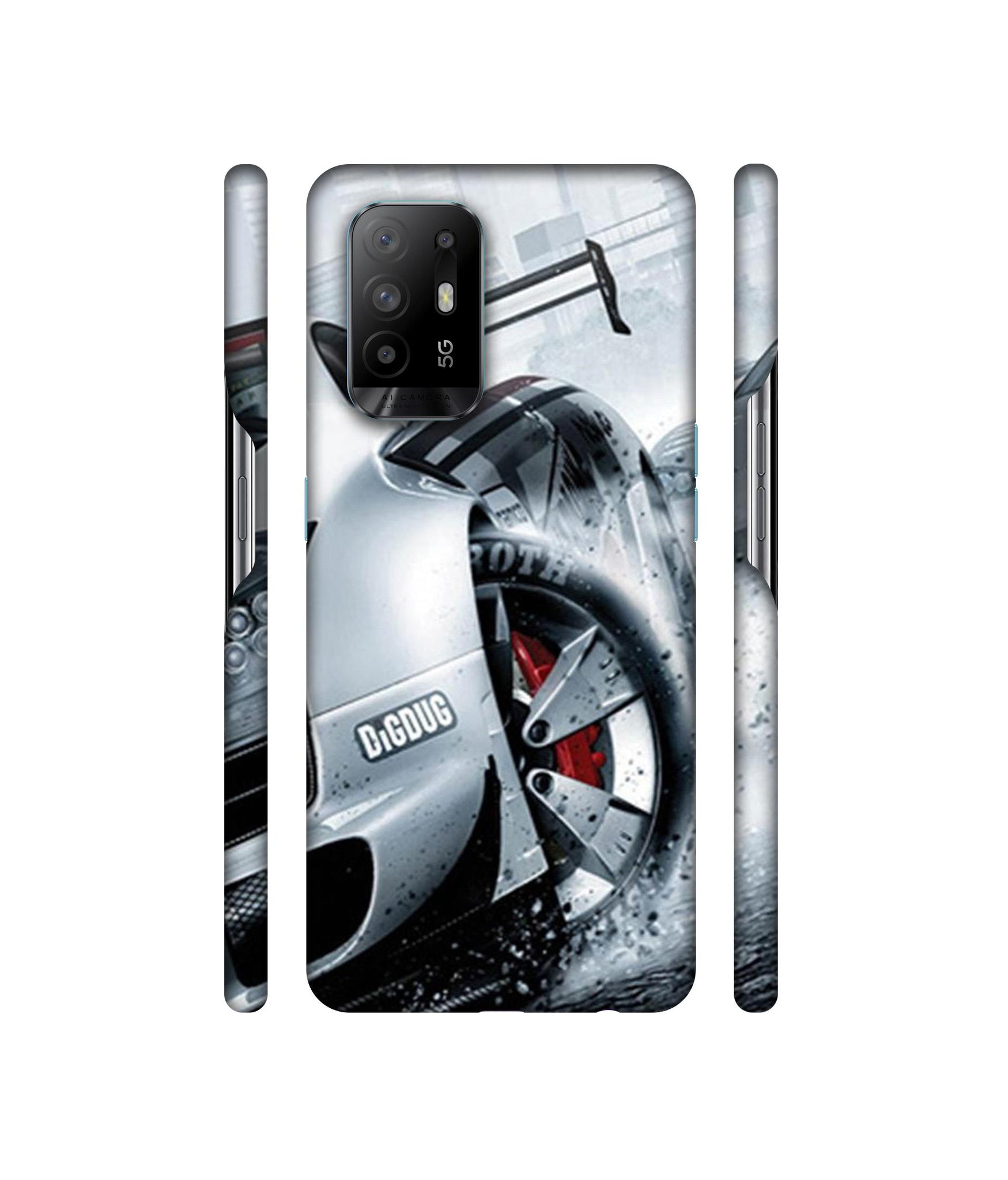 Drift Sport Print Designer Hard Back Cover for Oppo A94 5G